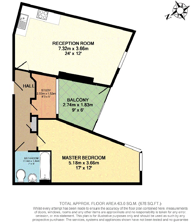 18 Metropolitan Court, 40, High Road, Willesden floorplan