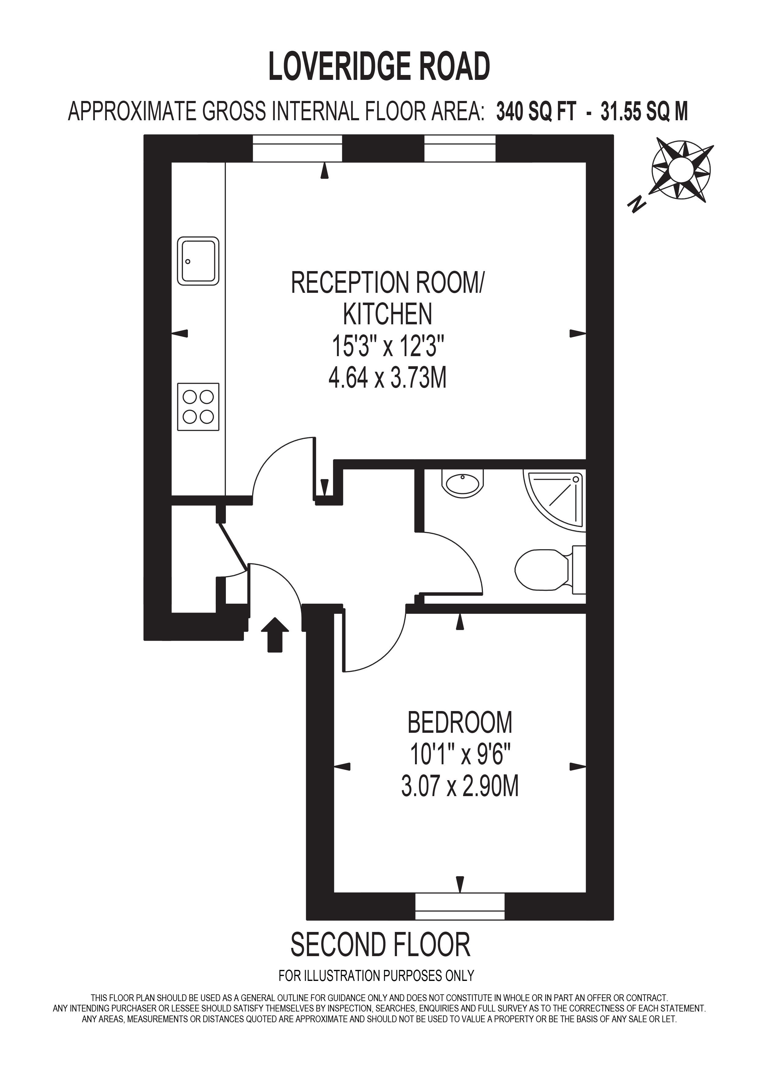 Loveridge Road, West Hampstead, London NW6, 1 bedroom flat to rent