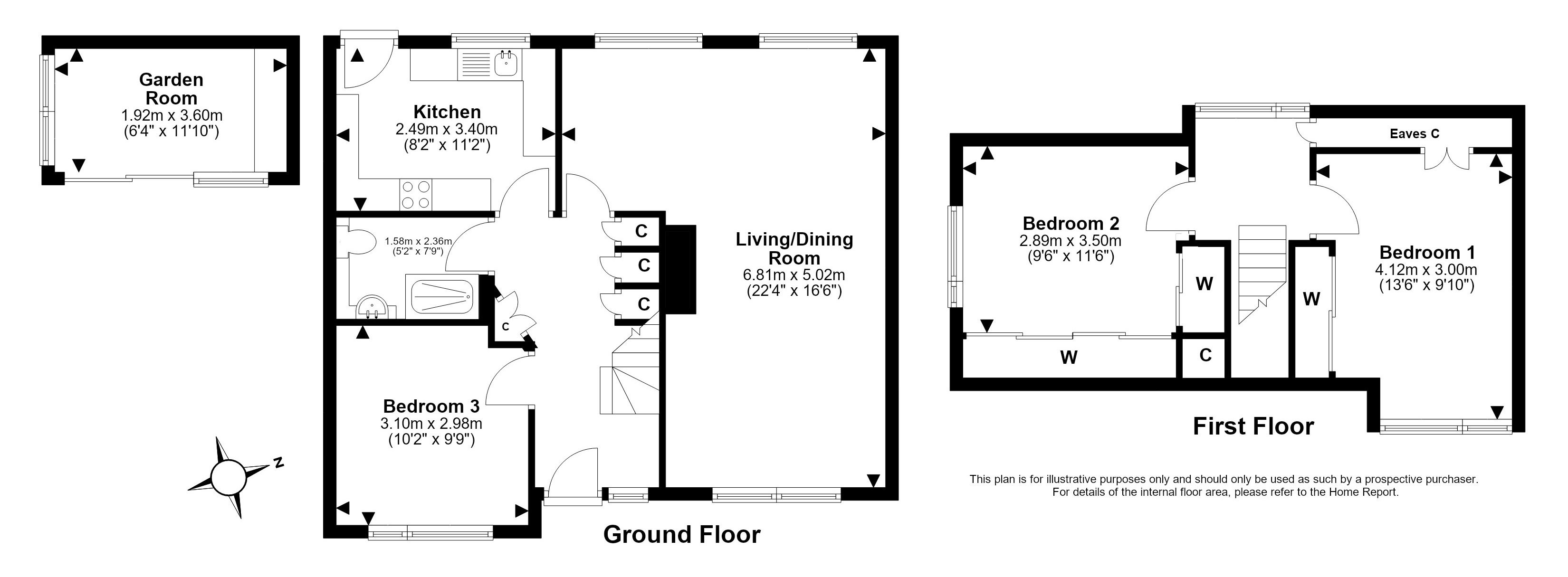 8, Swanston Grove, Fairmilehead, Edinburgh floorplan