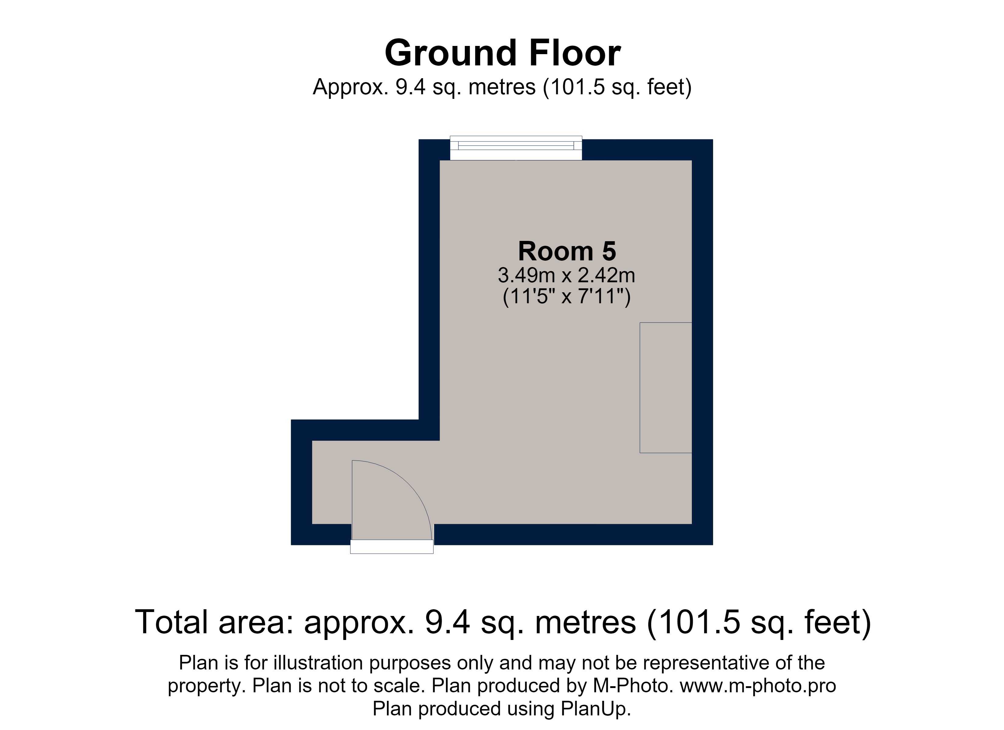 Room 5, 22, Gladstone Street, Kettering floorplan