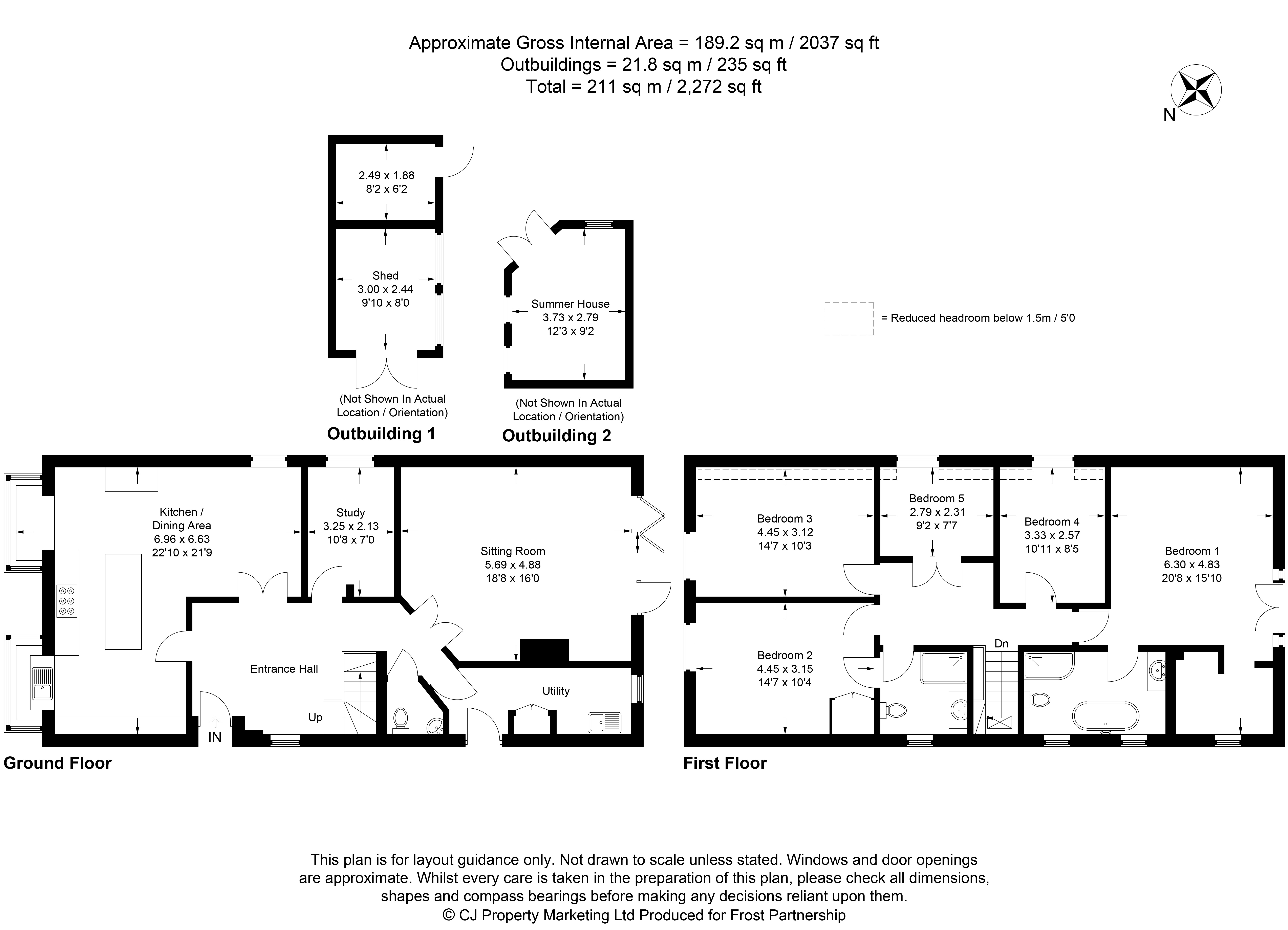 Hillview,, Fagnall Lane, Amersham floorplan