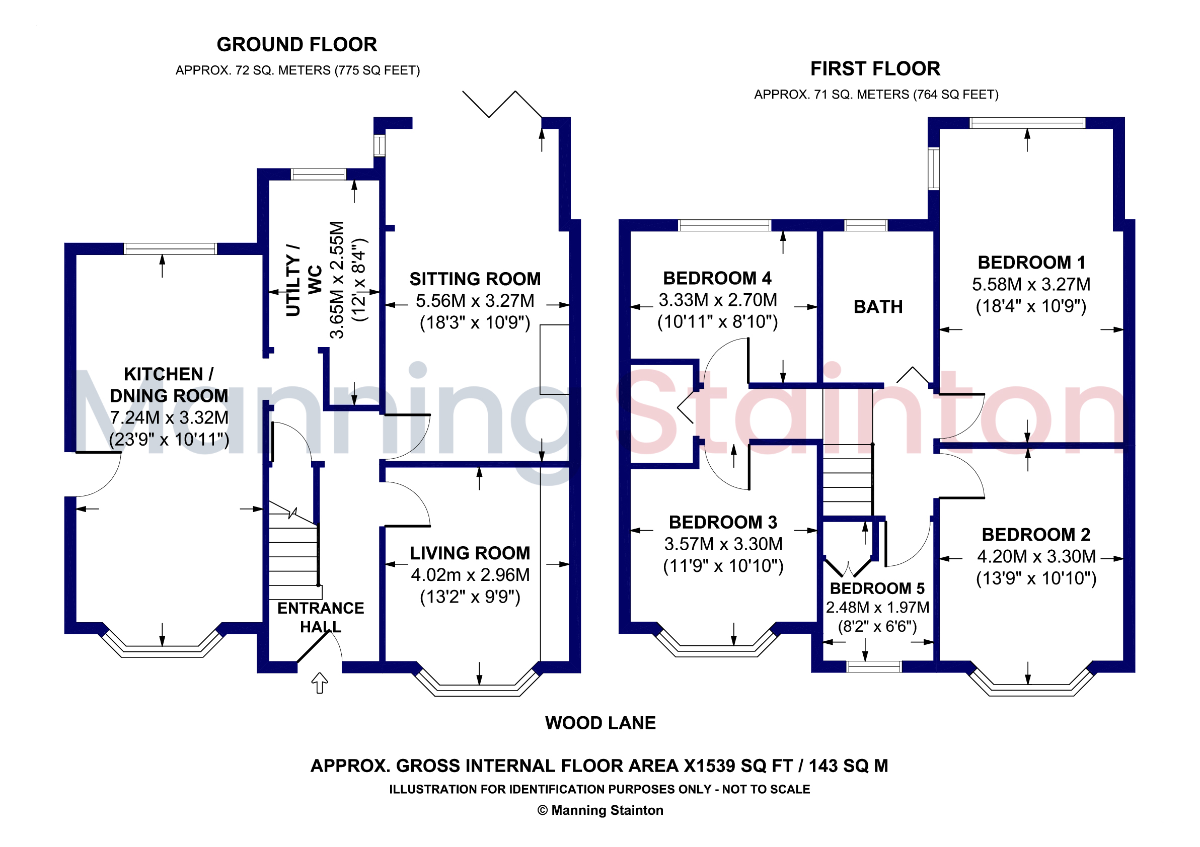 276, Wood Lane, Leeds floorplan