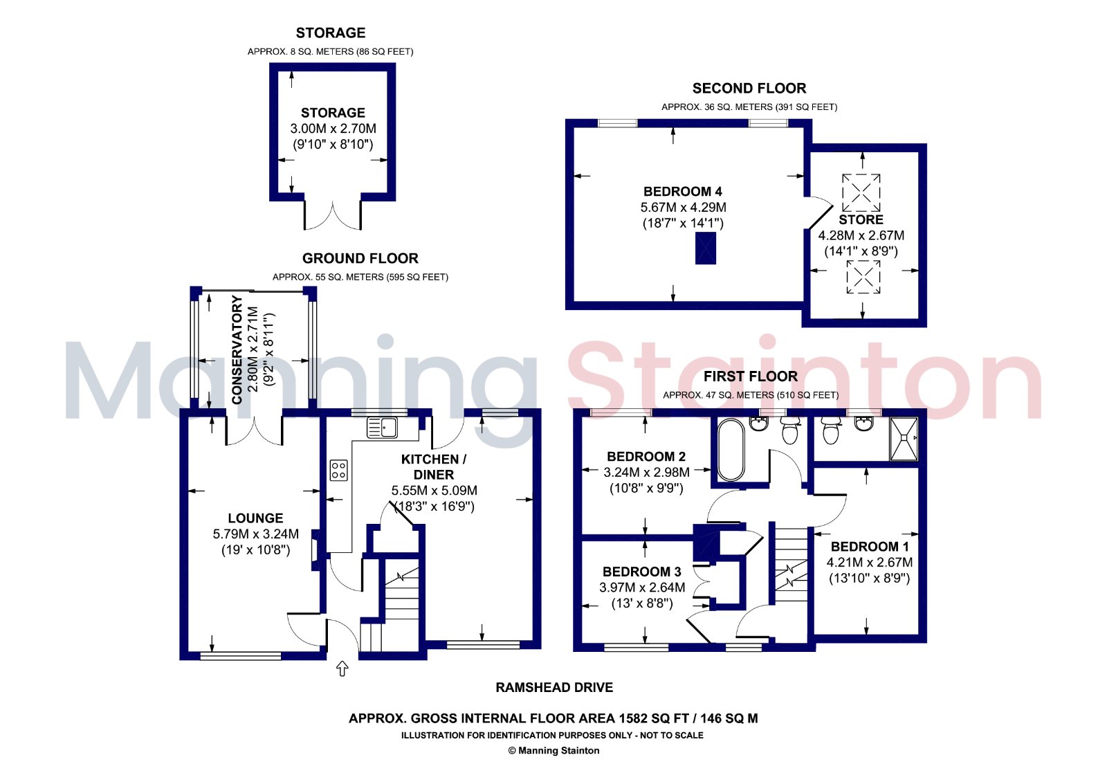 148, Ramshead Drive, West Yorkshire floorplan