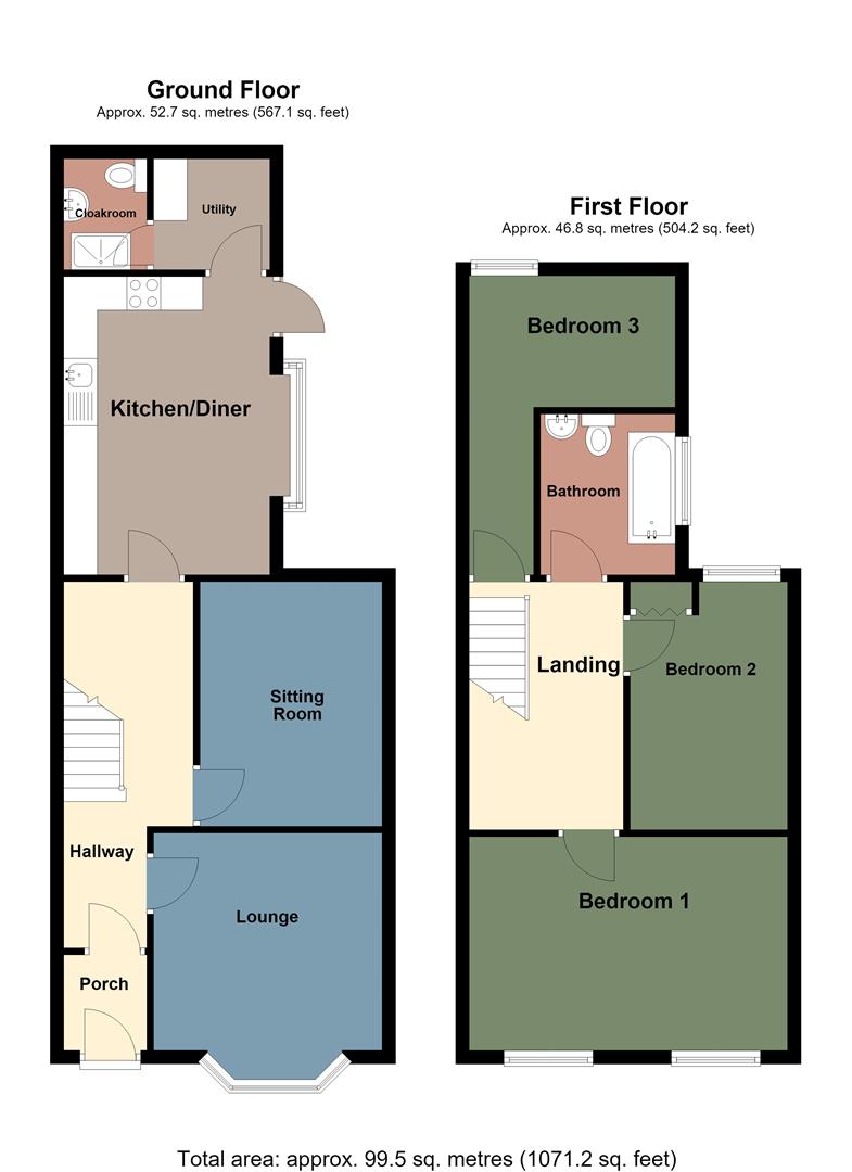 50, Harle Street, Neath floorplan