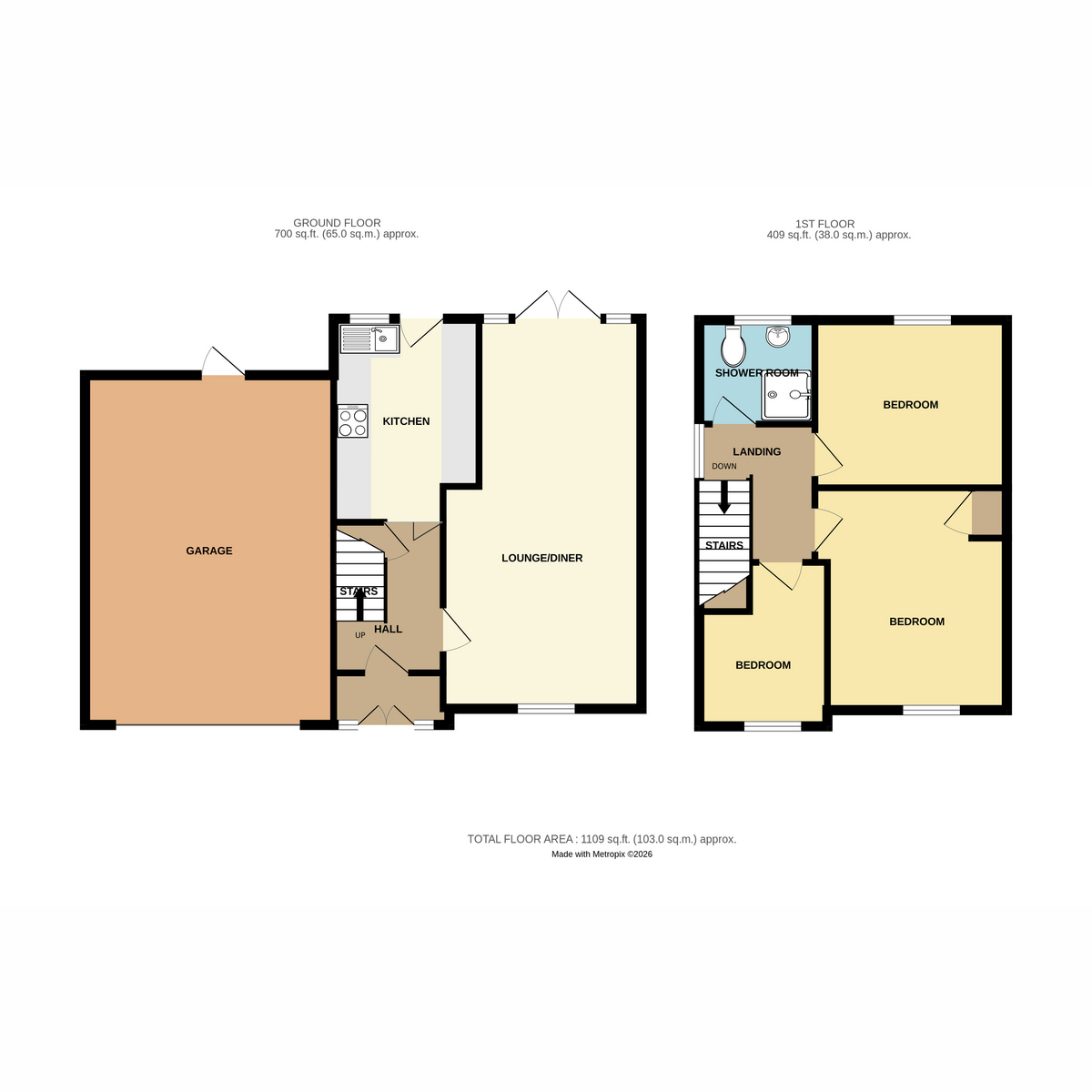 26, Malwood Road, Benfleet floorplan