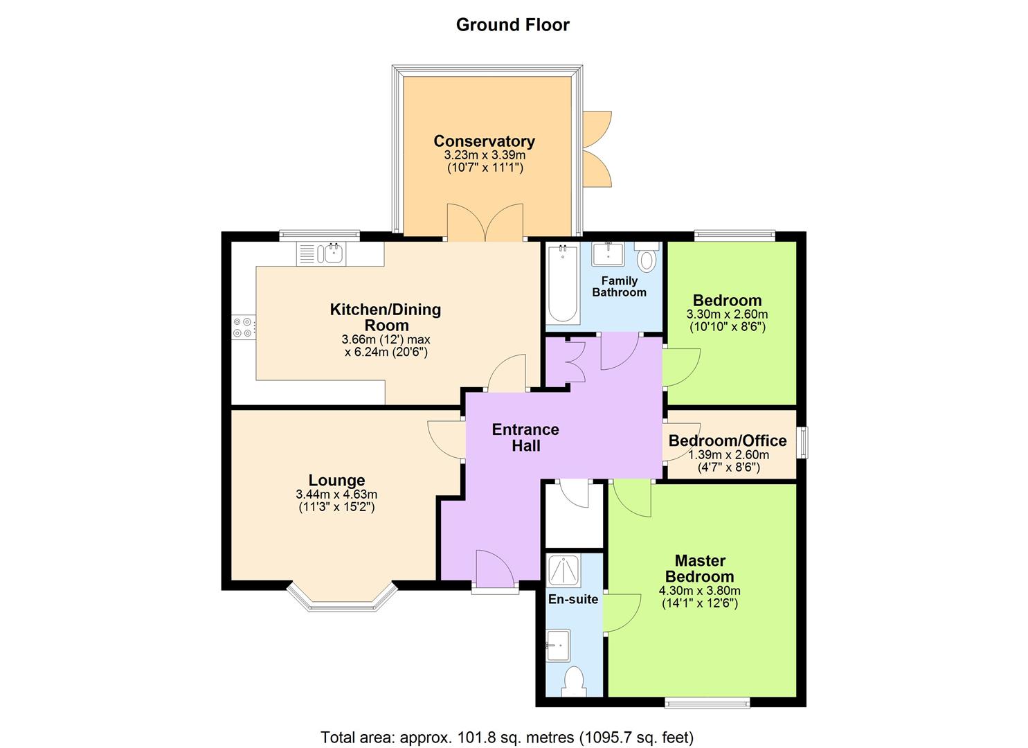 7, Plough Meadow, Craven Arms floorplan