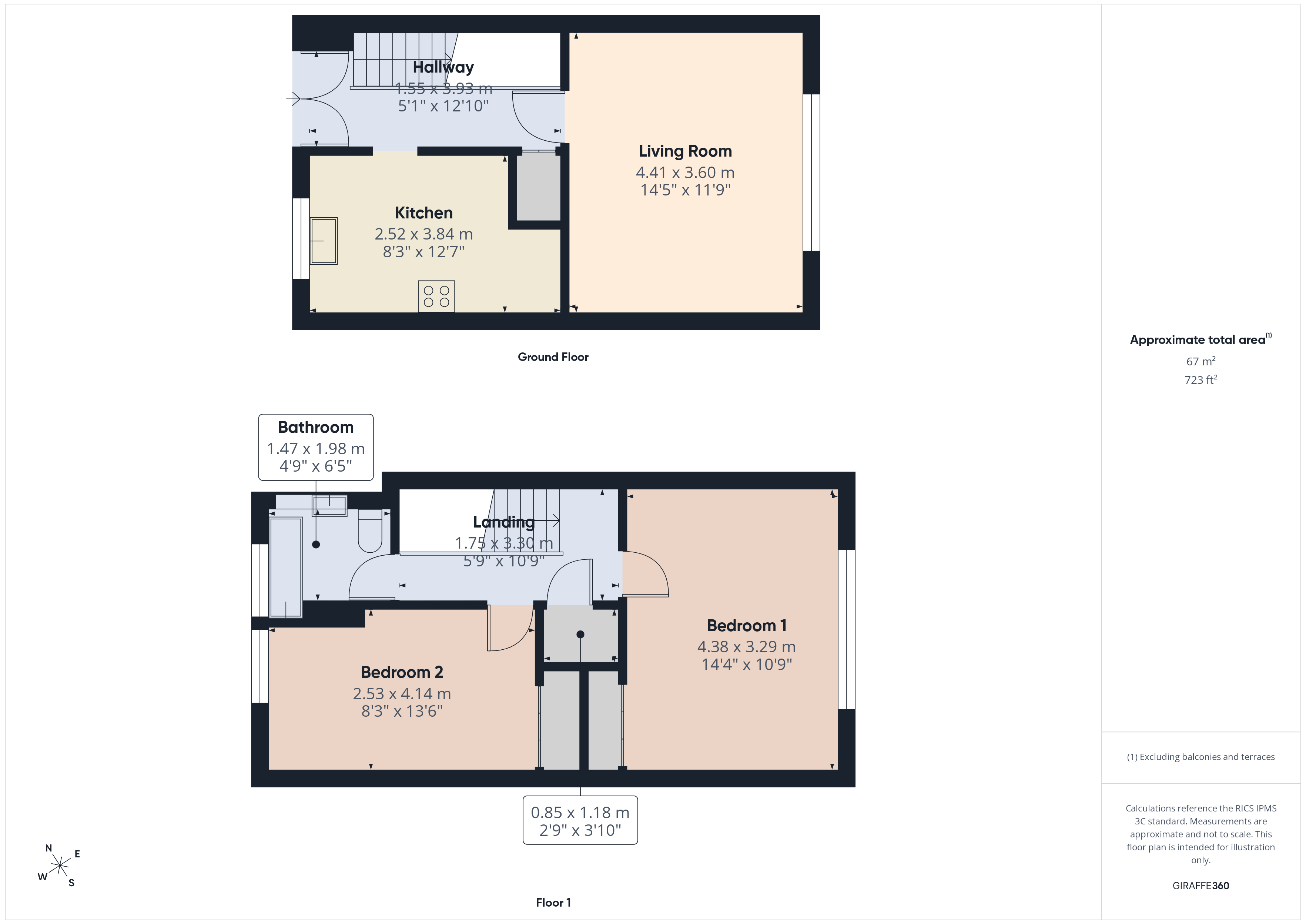 109, Edgar Road, Middlesex floorplan
