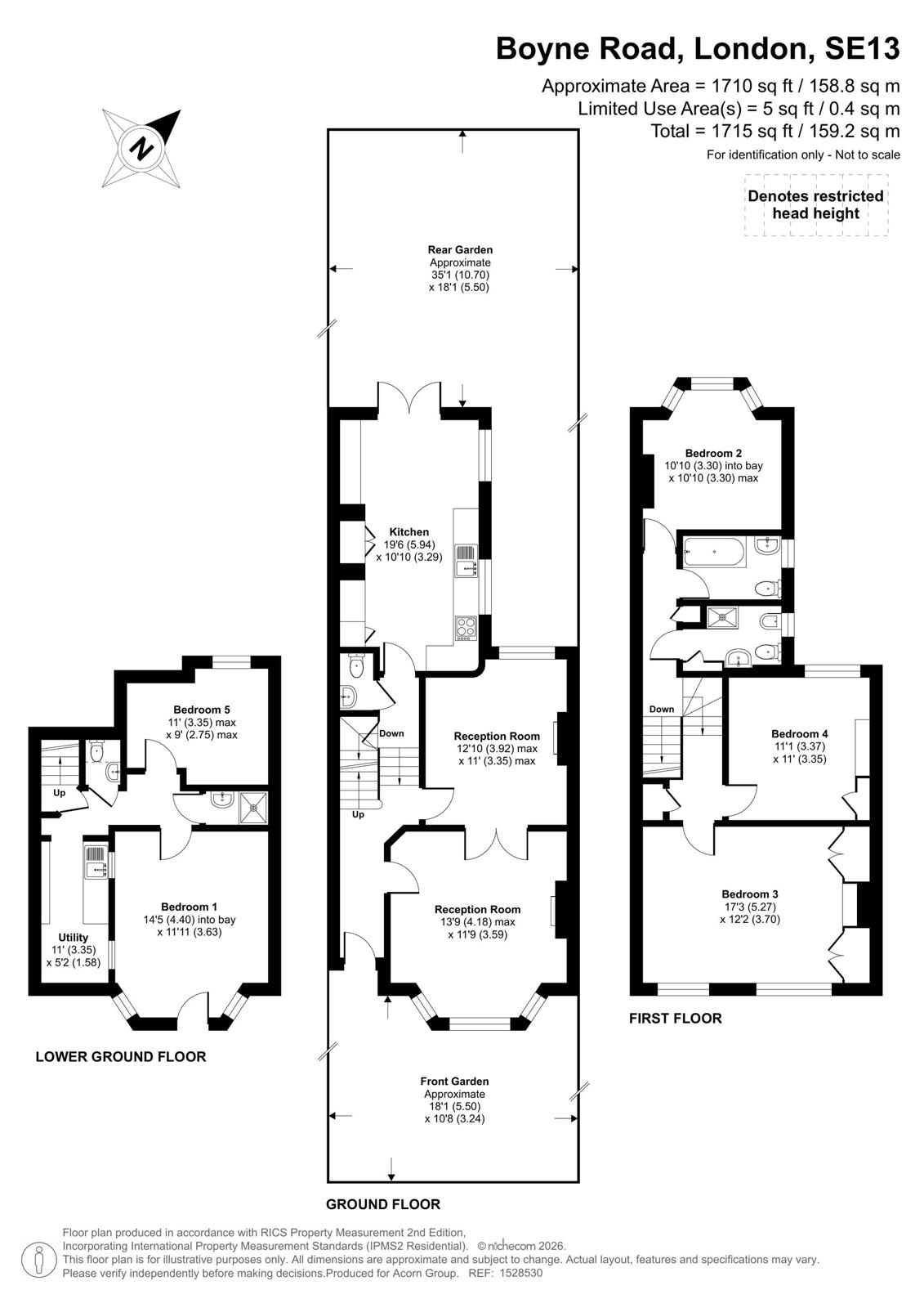 43, Boyne Road, London floorplan