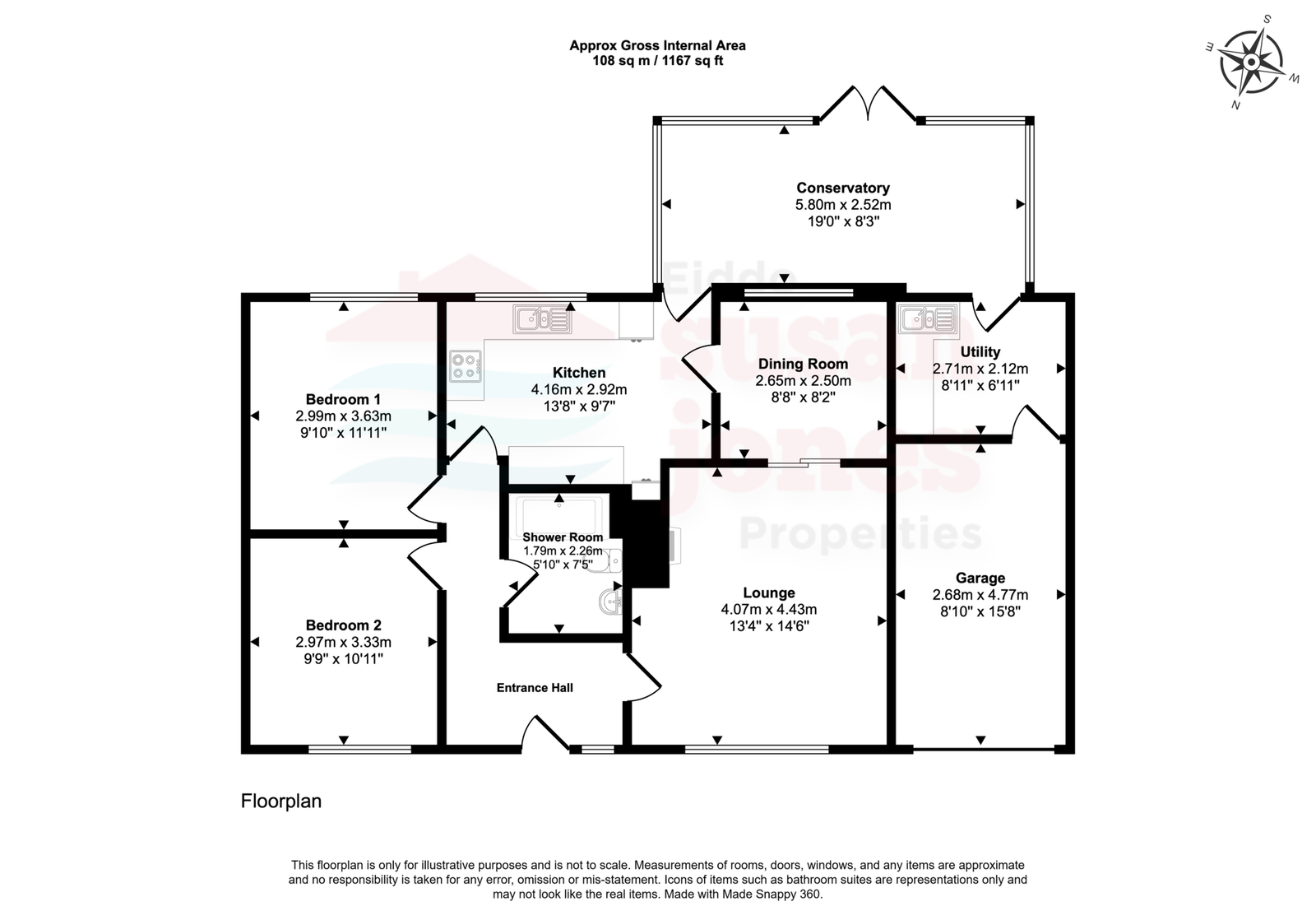 Llwyn, 60 Lon Ceredigion, Pwllheli floorplan