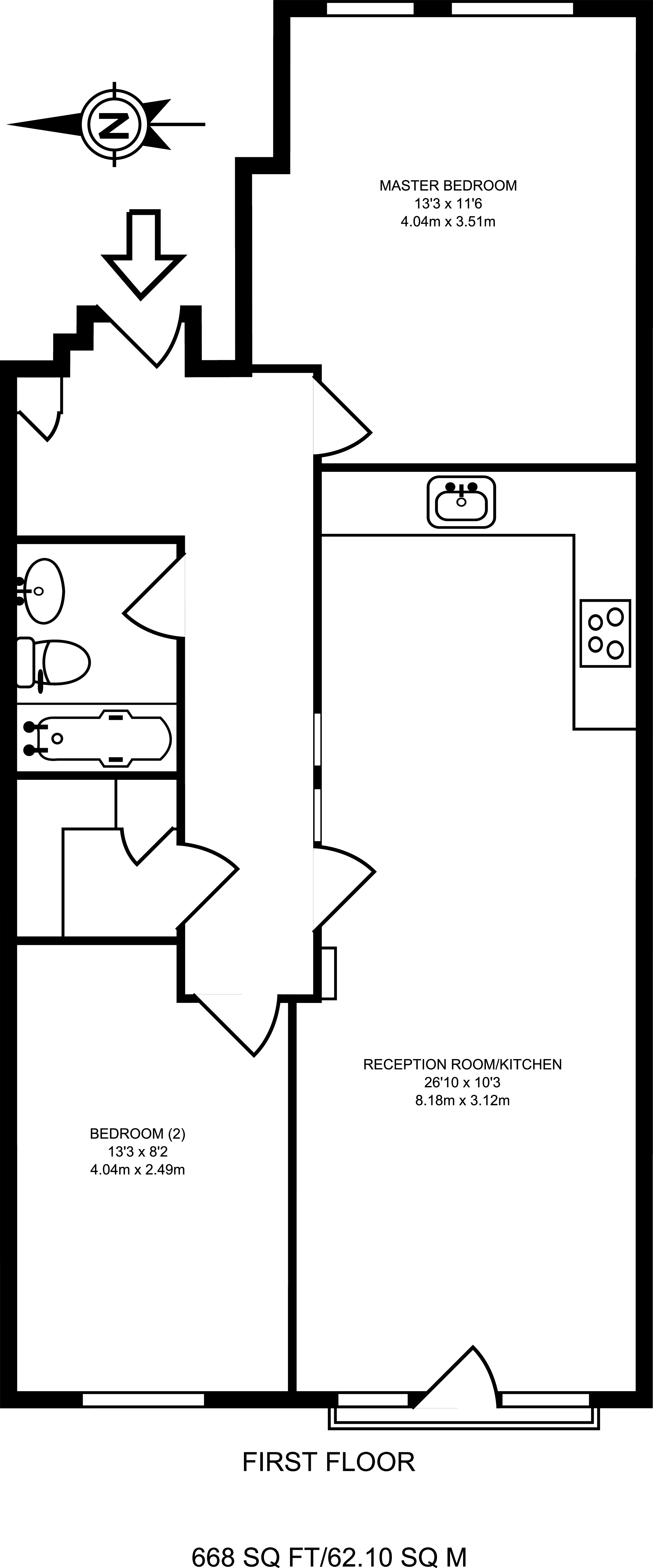 2 Bedrooms Flat to rent in Brangwyn Crescent, Colliers Wood SW19