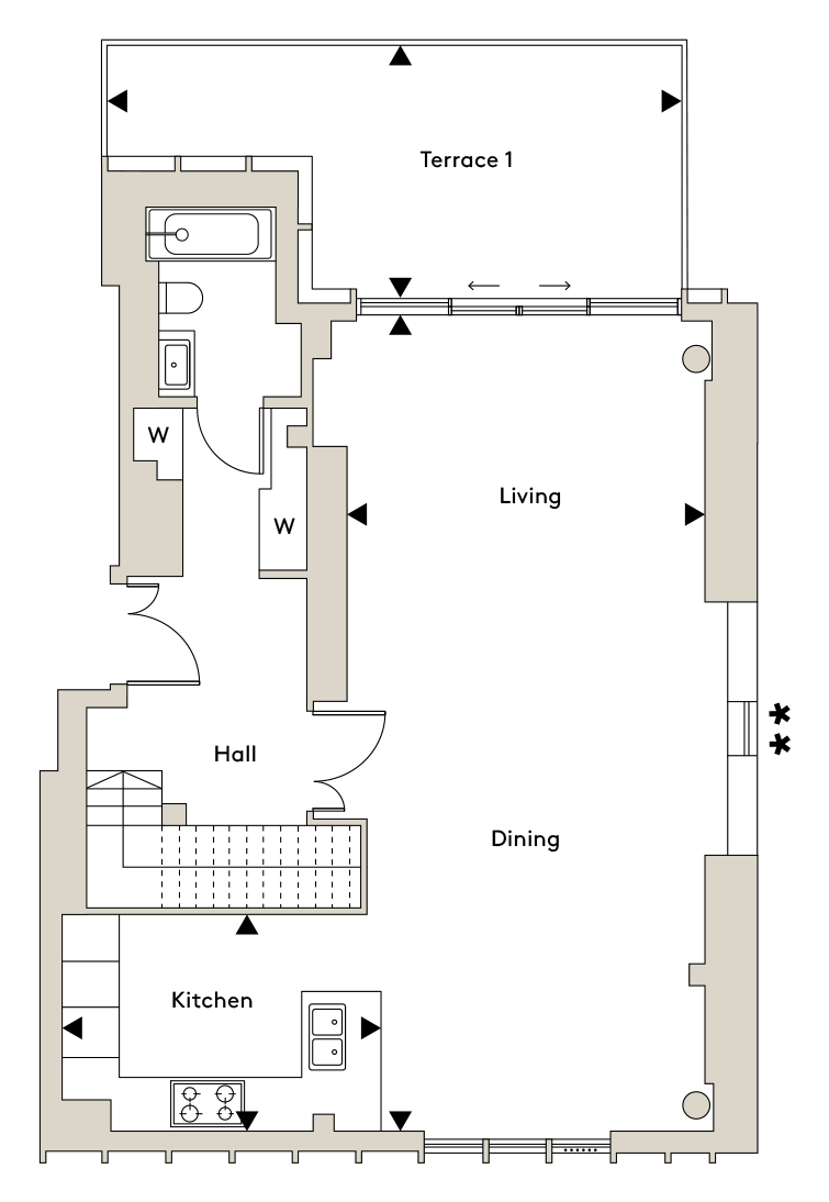 1, Waverly Square, Chelsea floorplan