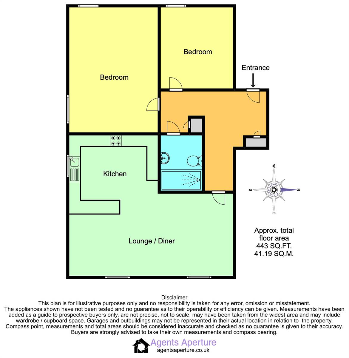 12a Bay View, 70 Central Parade, Herne Bay floorplan