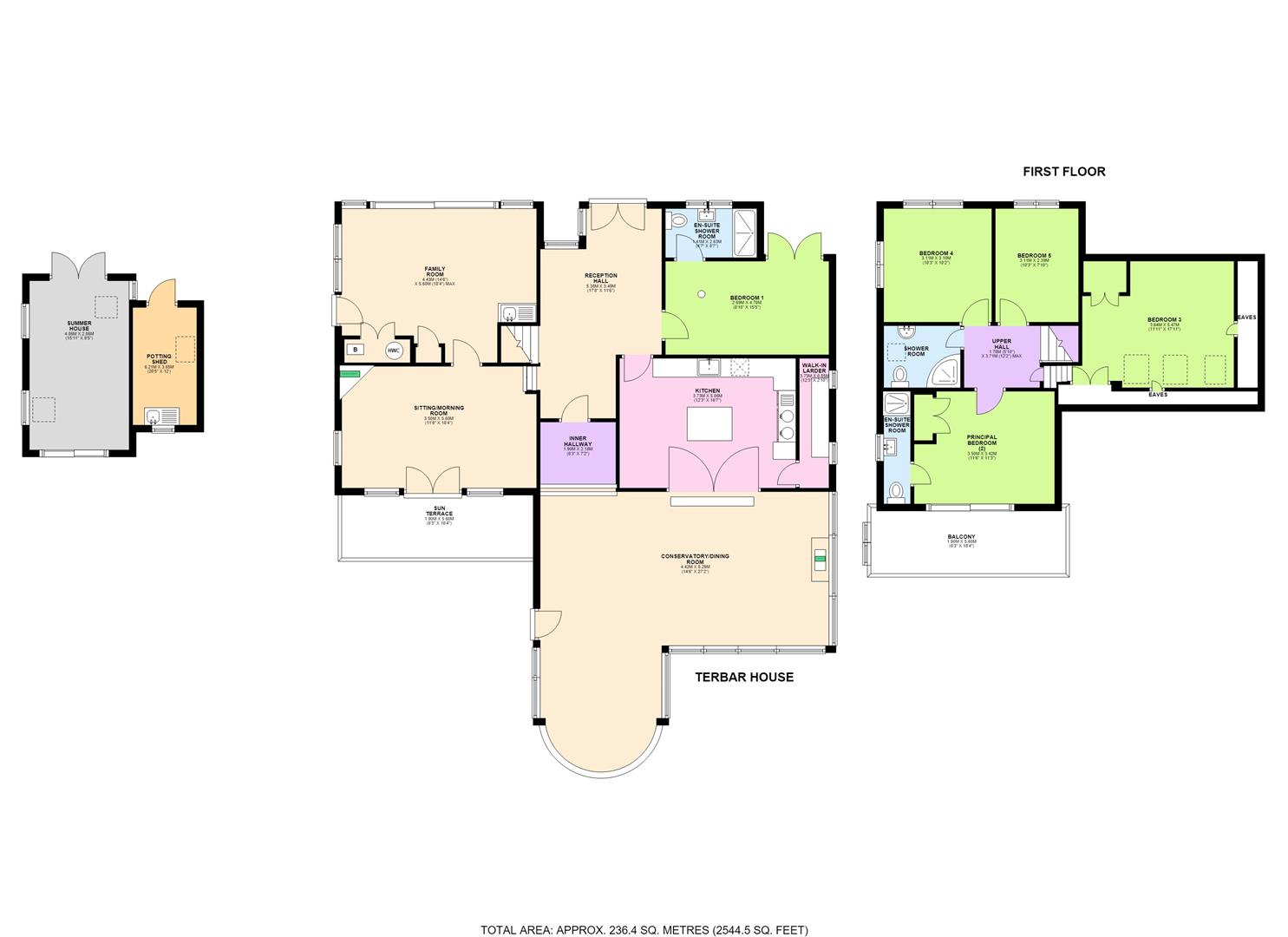 Terbar House, Middle Road, Whiting Bay floorplan