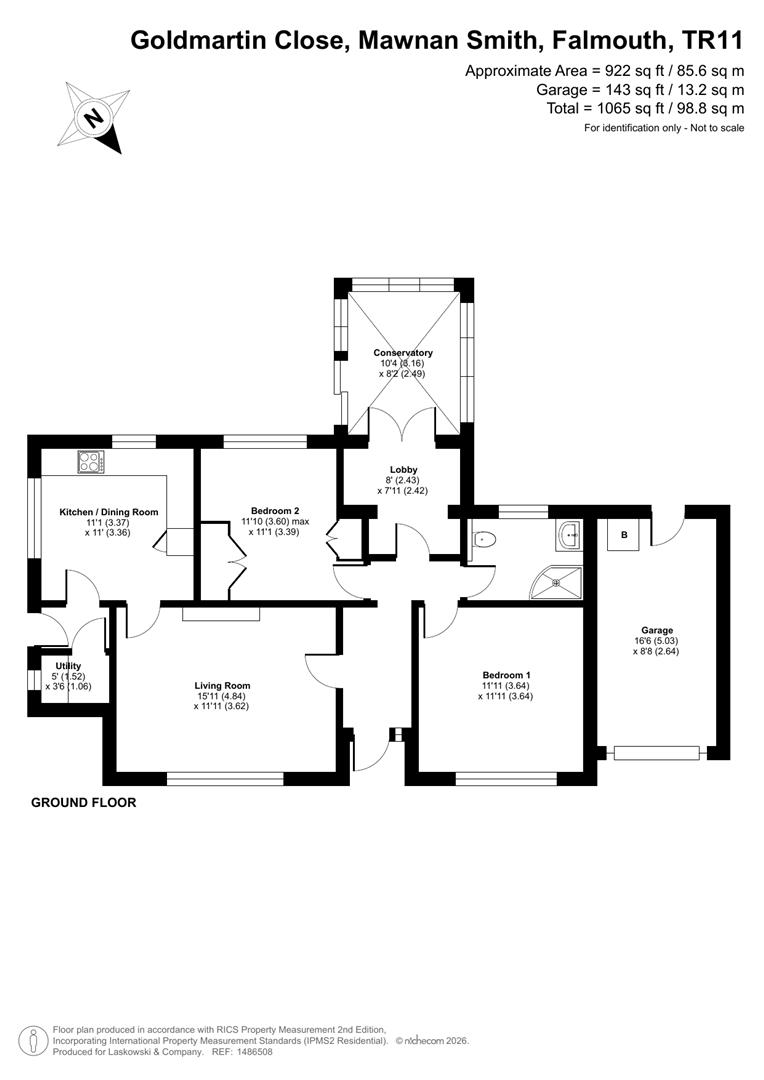 2, Goldmartin Close, Falmouth floorplan