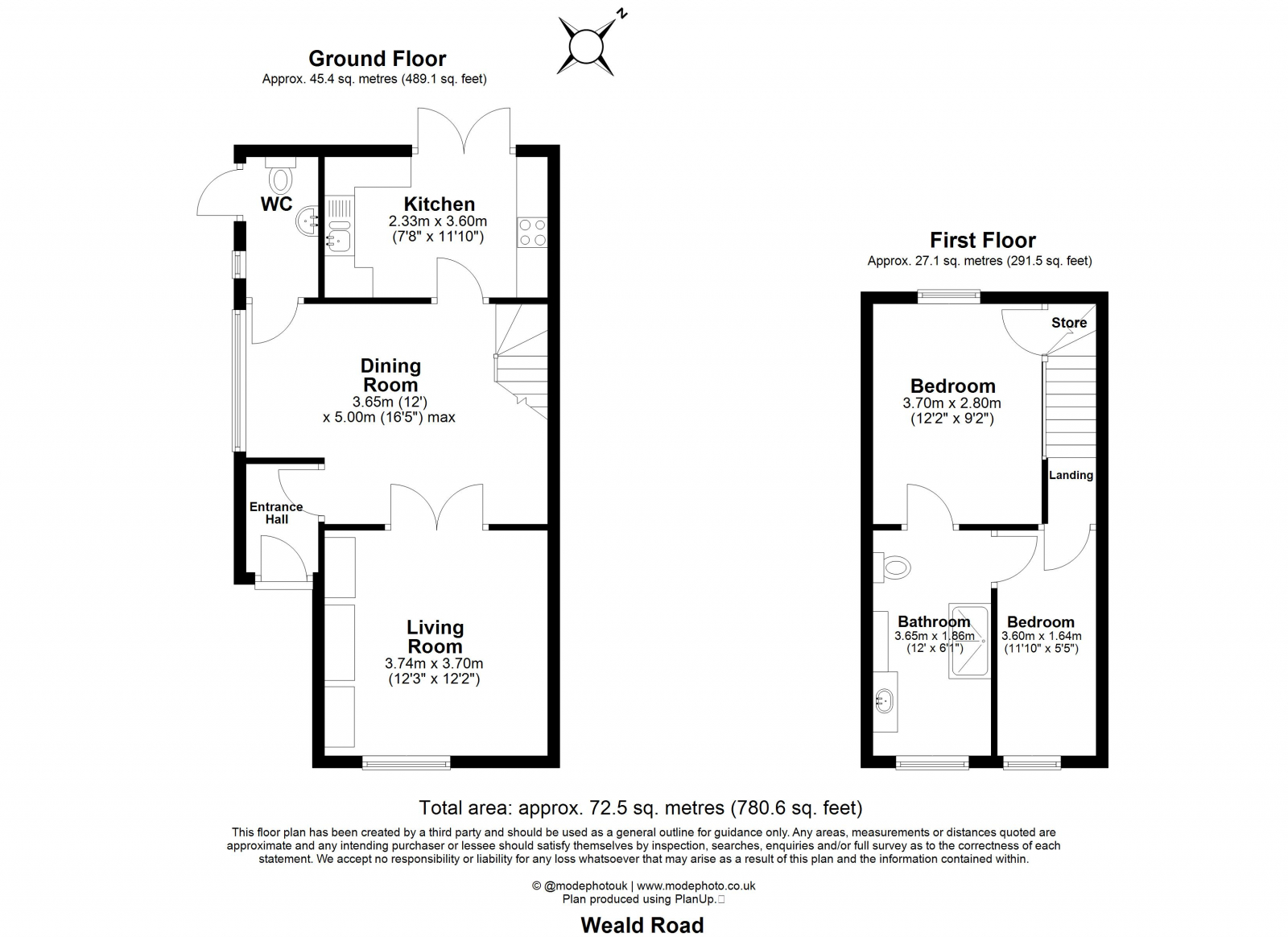 42 Weald Road, Brentwood floorplan