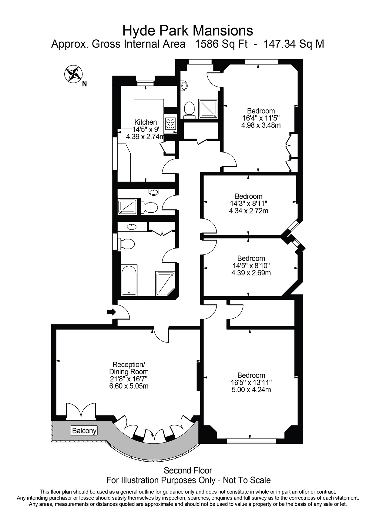 4 Bedrooms Flat to rent in Cabbell Street, London NW1