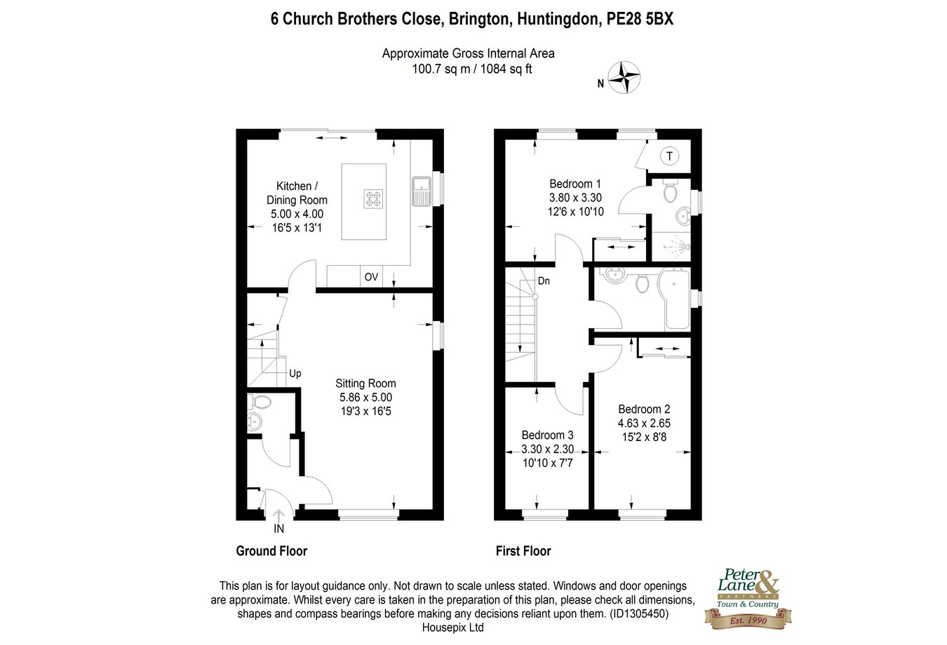 6, Church Brothers Close, Huntingdon floorplan