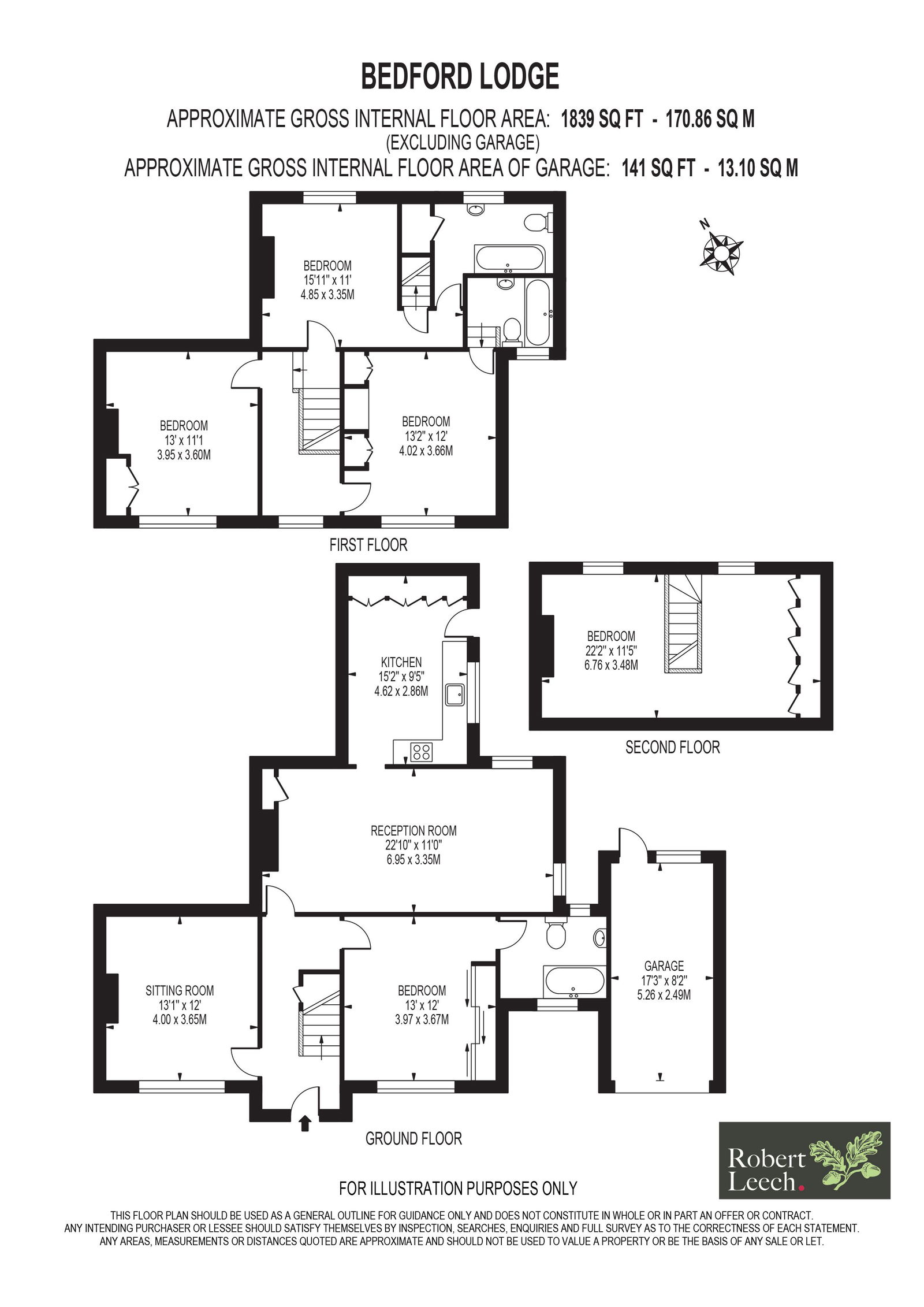 Bedford Lodge, Clinton Hill, Lingfield floorplan