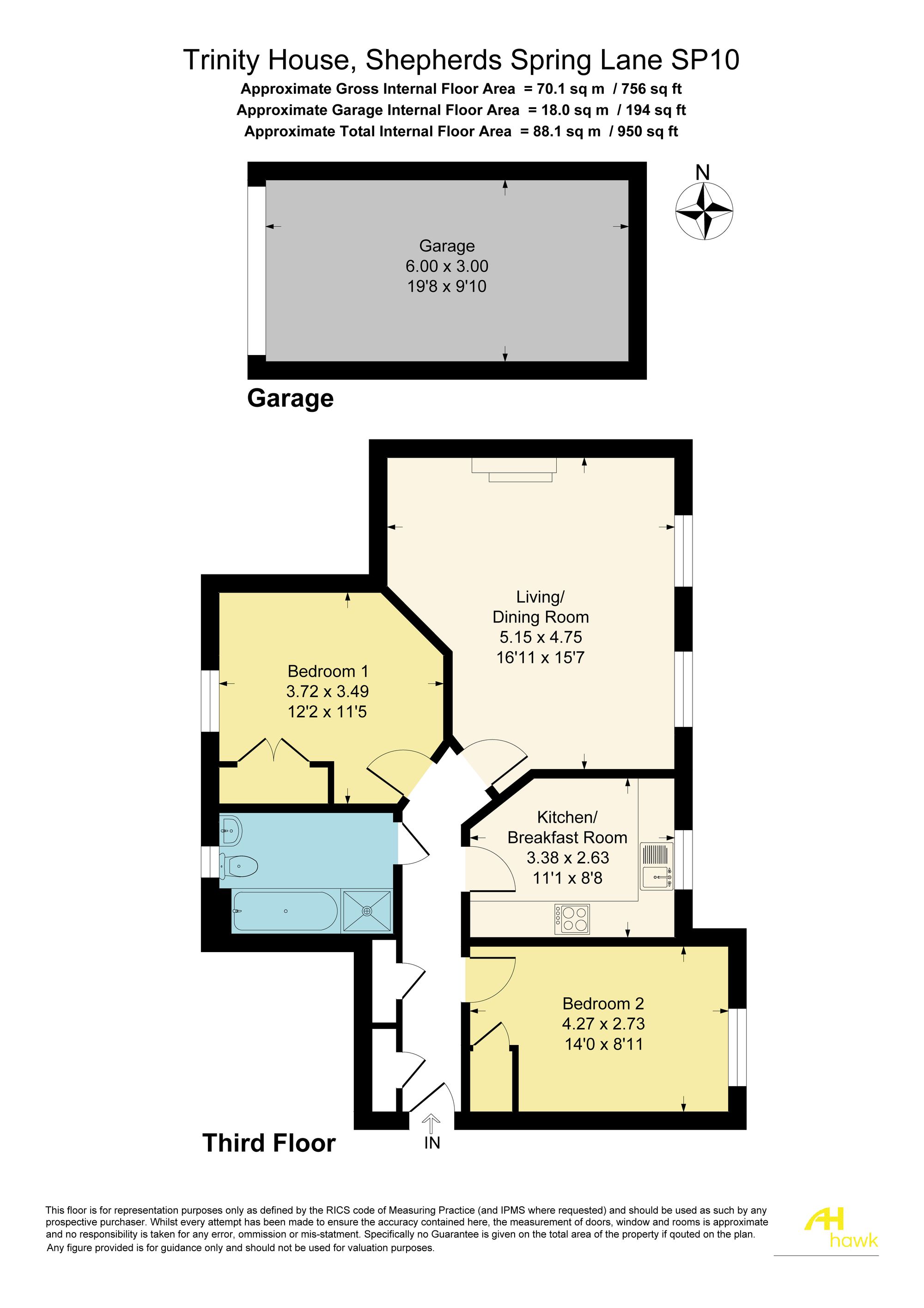 10 Trinity House Shepherds Spring Lane, Andover floorplan