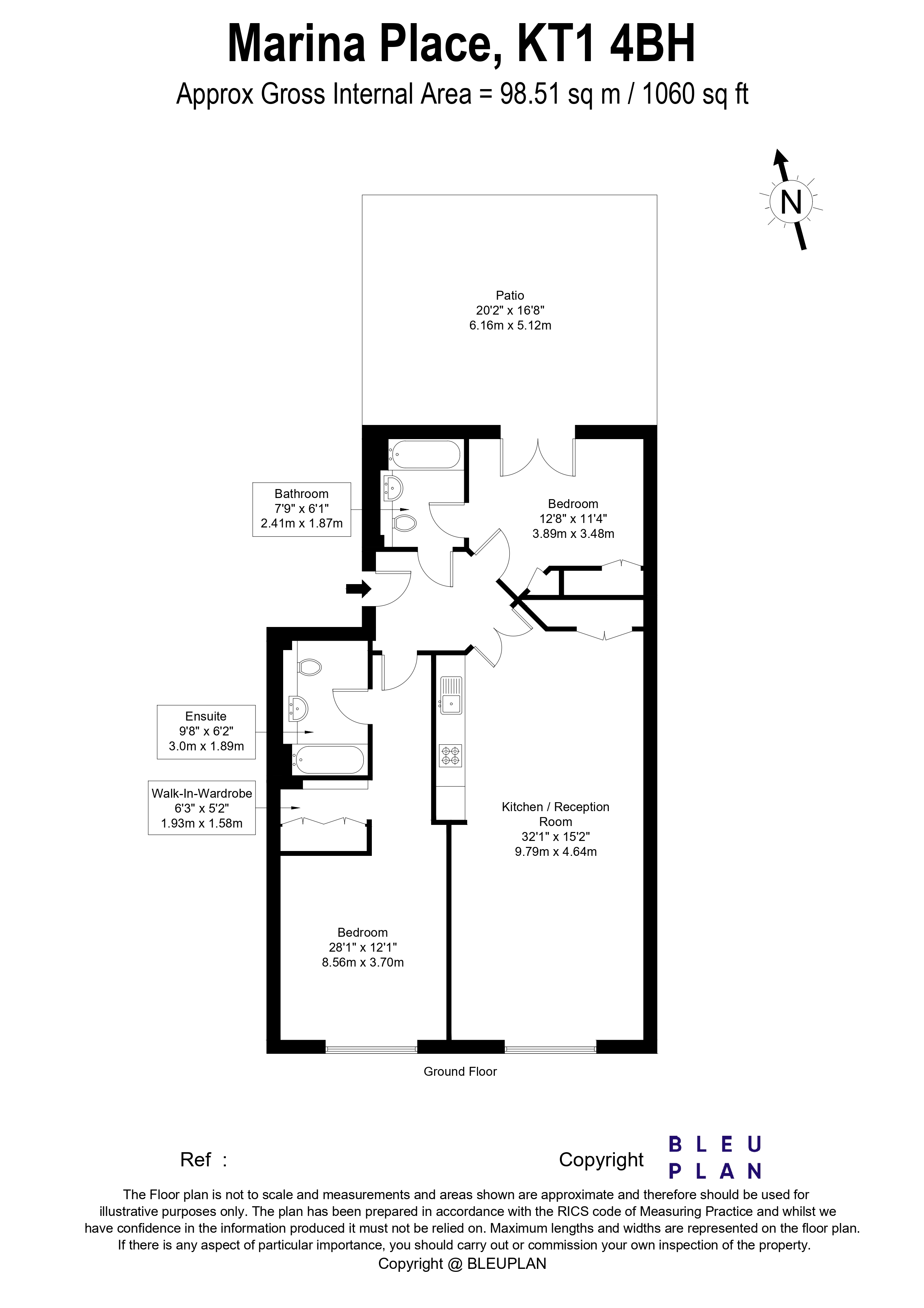 26 Marina Place, Kingston Upon Thames floorplan