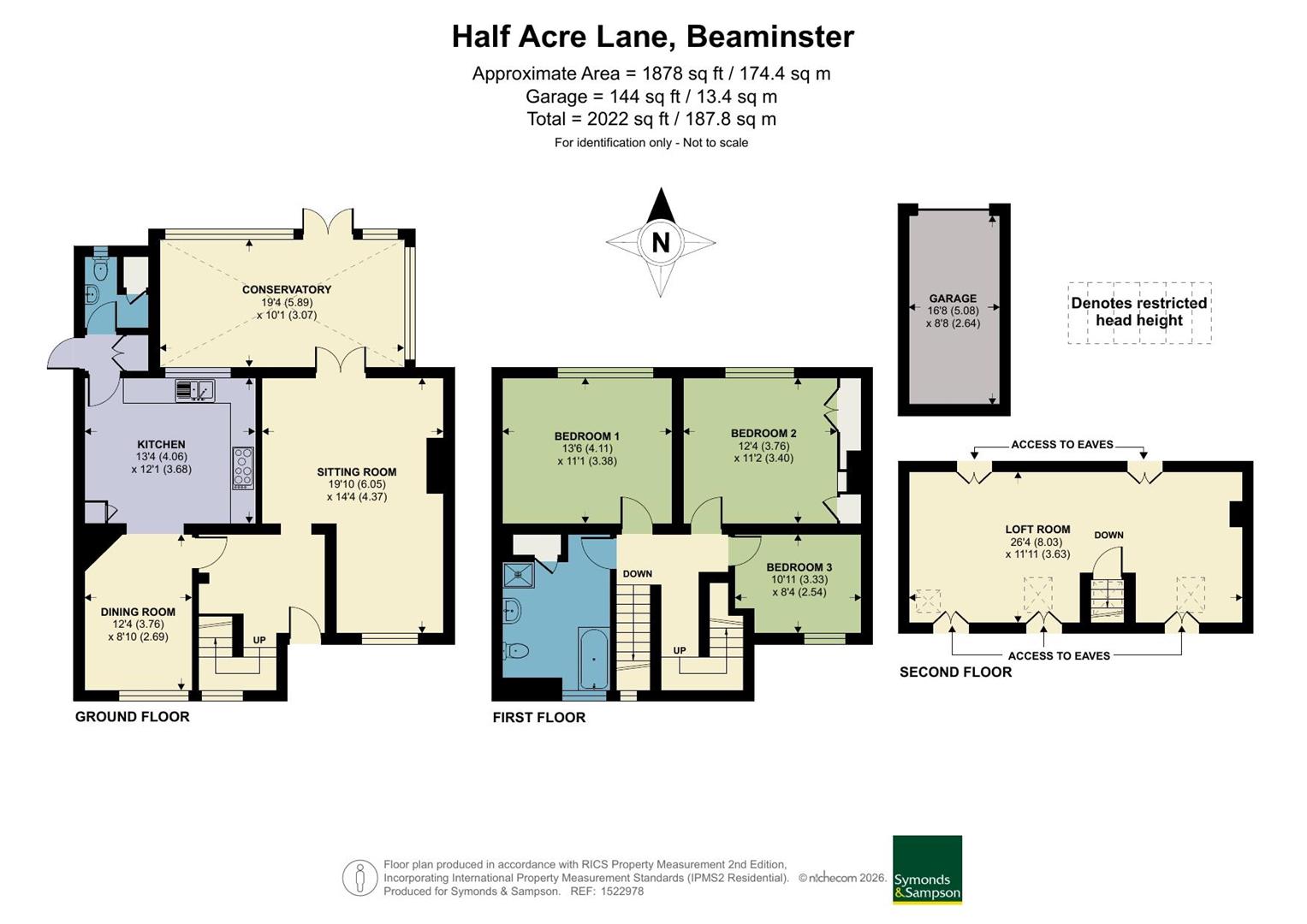 8, Half Acre Lane, Beaminster floorplan