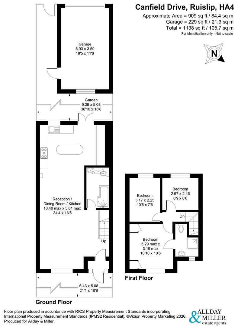 Canfield Drive, Ruislip floorplan