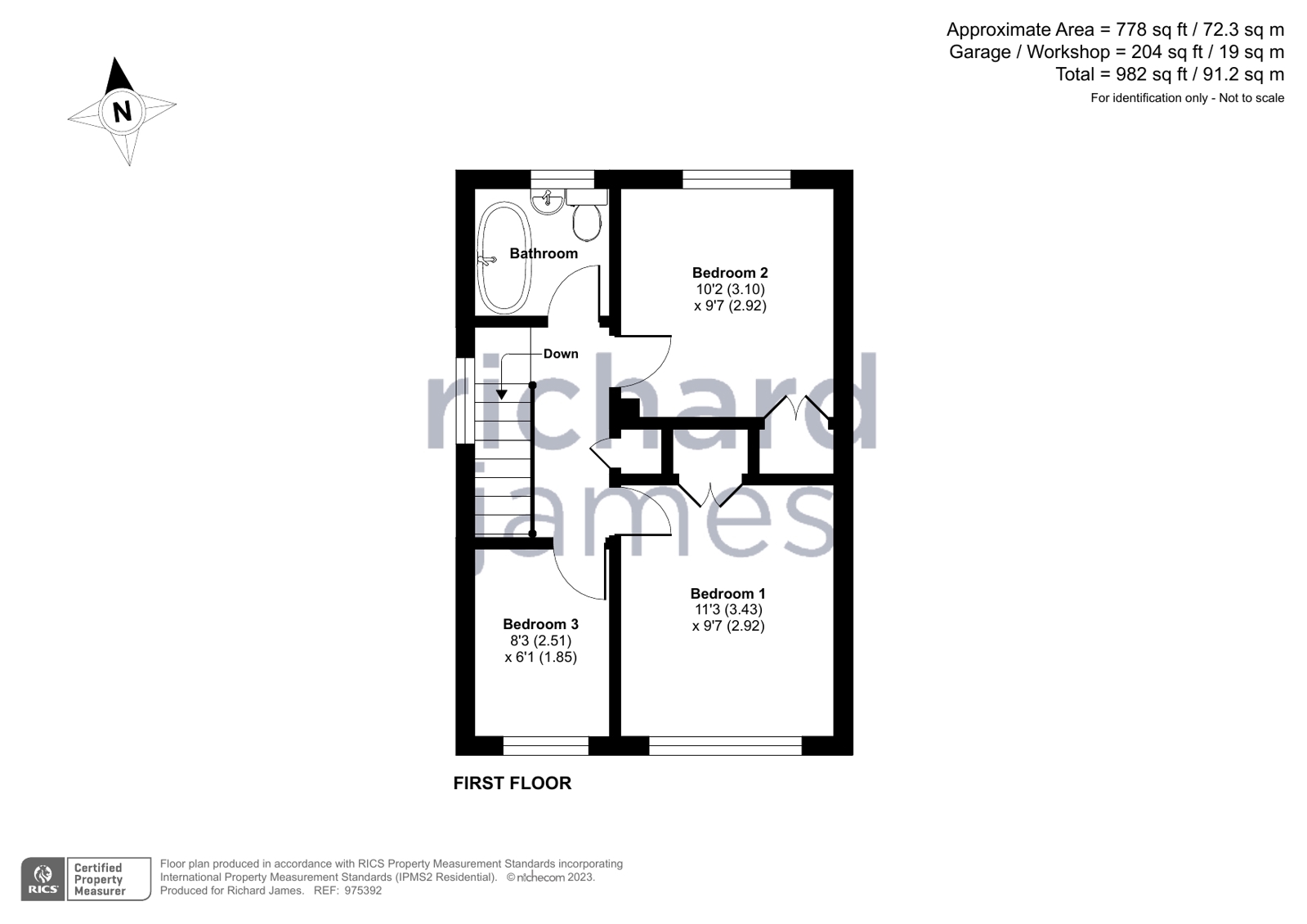 Ellingdon Road, Wroughton, Wiltshire SN4, 3 bedroom semidetached house