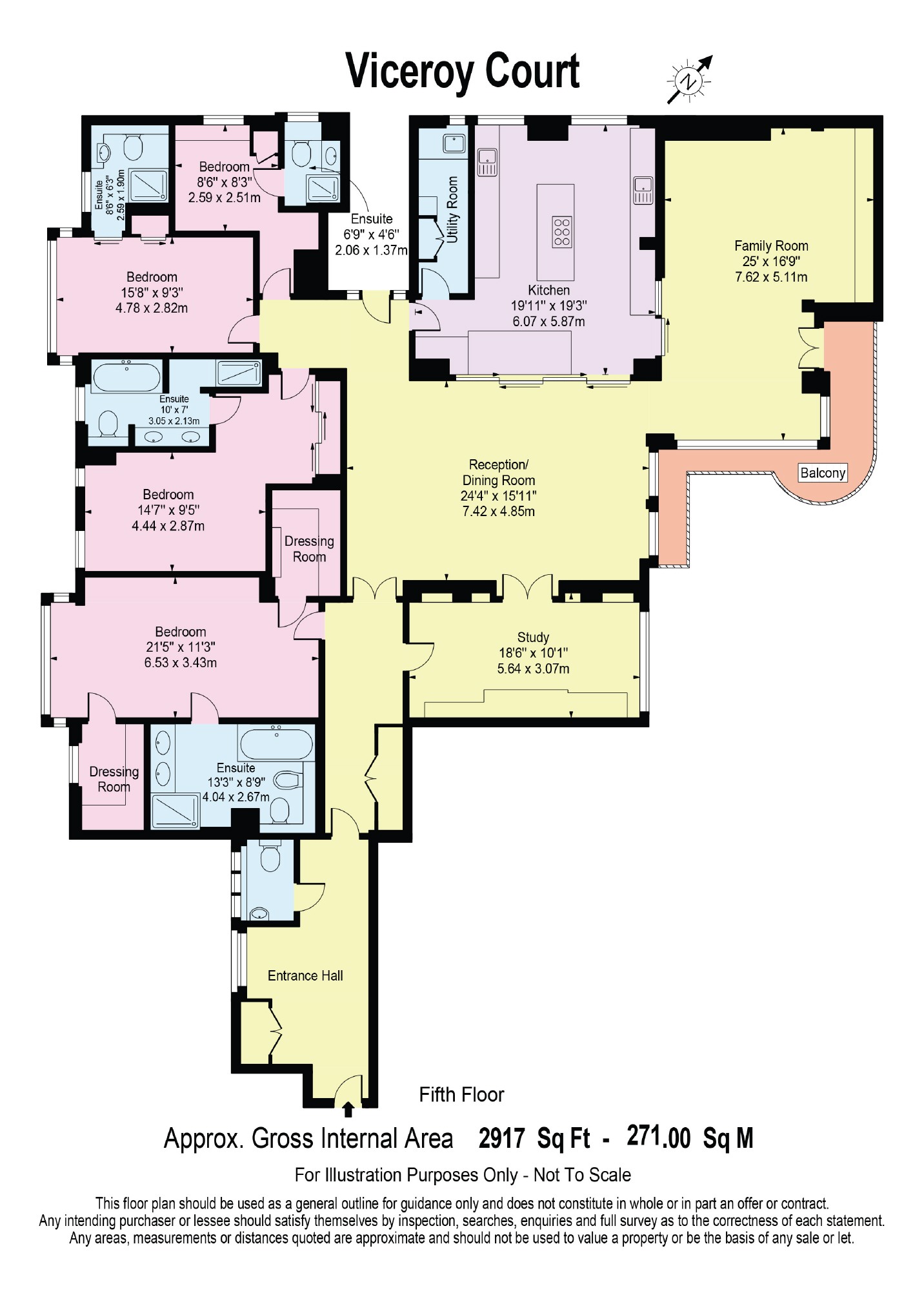 4 Bedrooms Flat to rent in Viceroy Court, London NW8