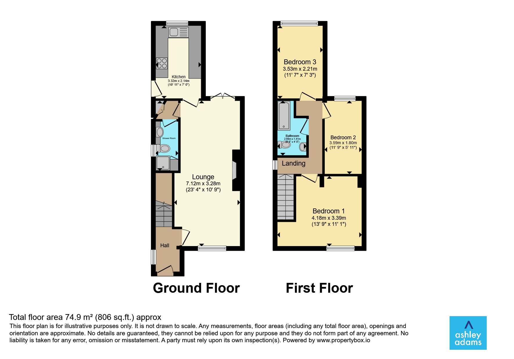 74, Meadow Lane, Derby floorplan