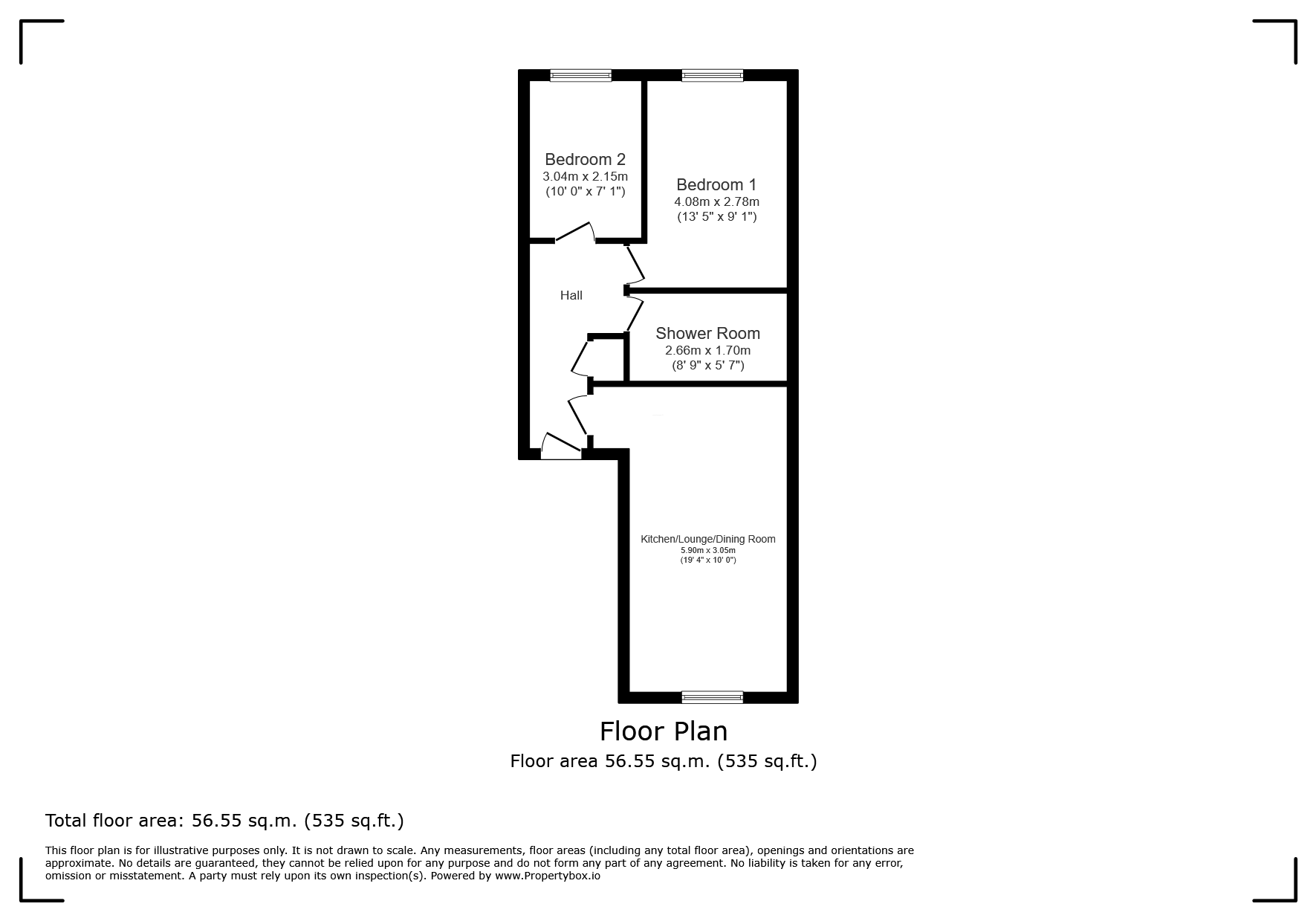 37C, High Street, Isle of Wight floorplan