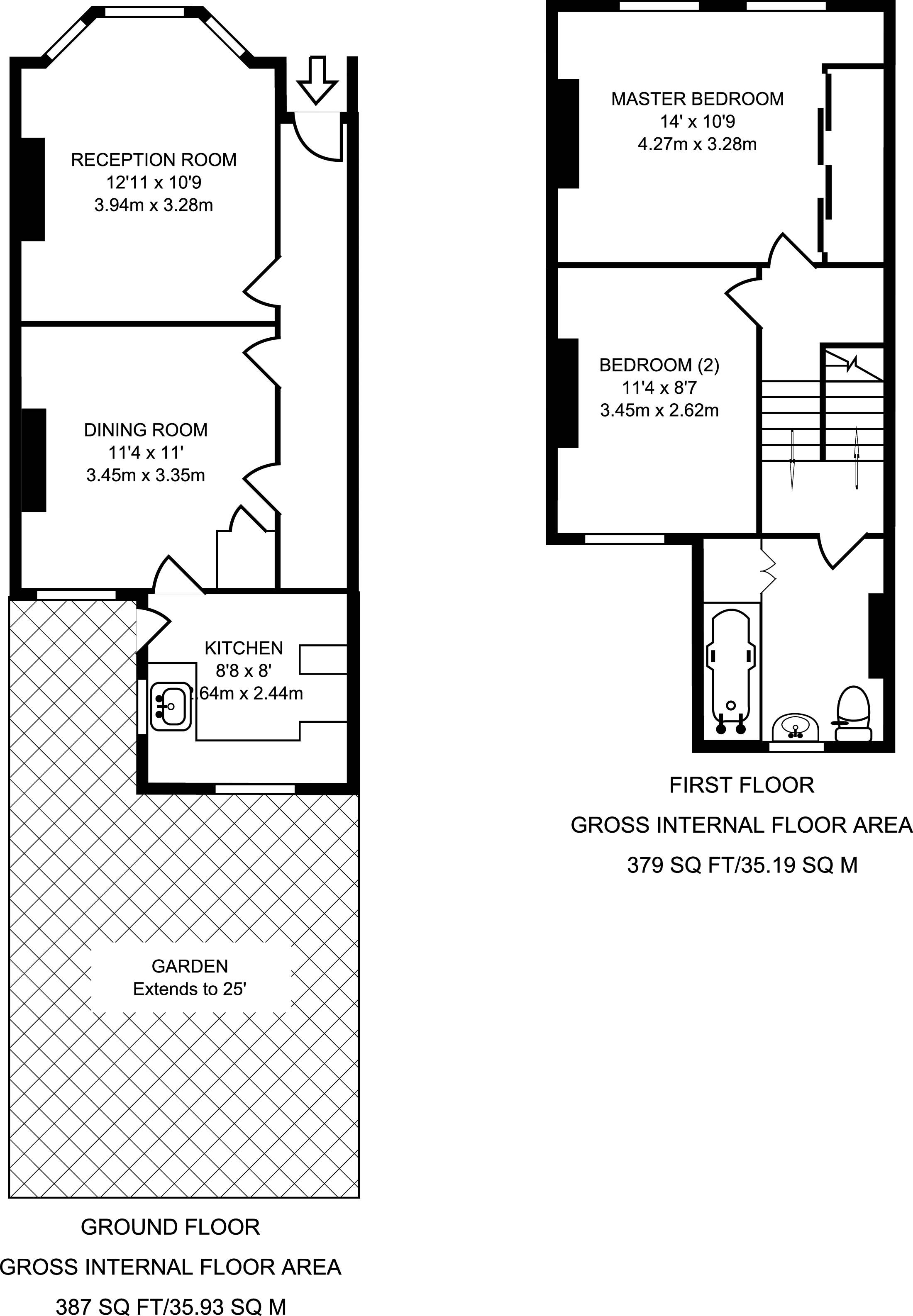 2 Bedrooms Terraced house to rent in Lilian Road, Streatham Vale SW16