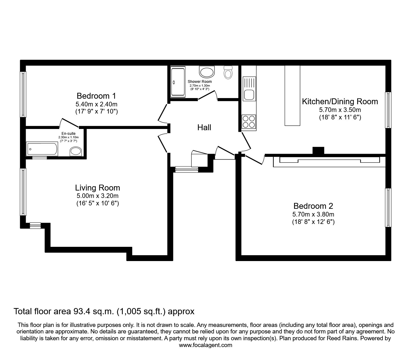 Prince Of Wales Terrace, Scarborough, North Yorkshire YO11, 2 bedroom