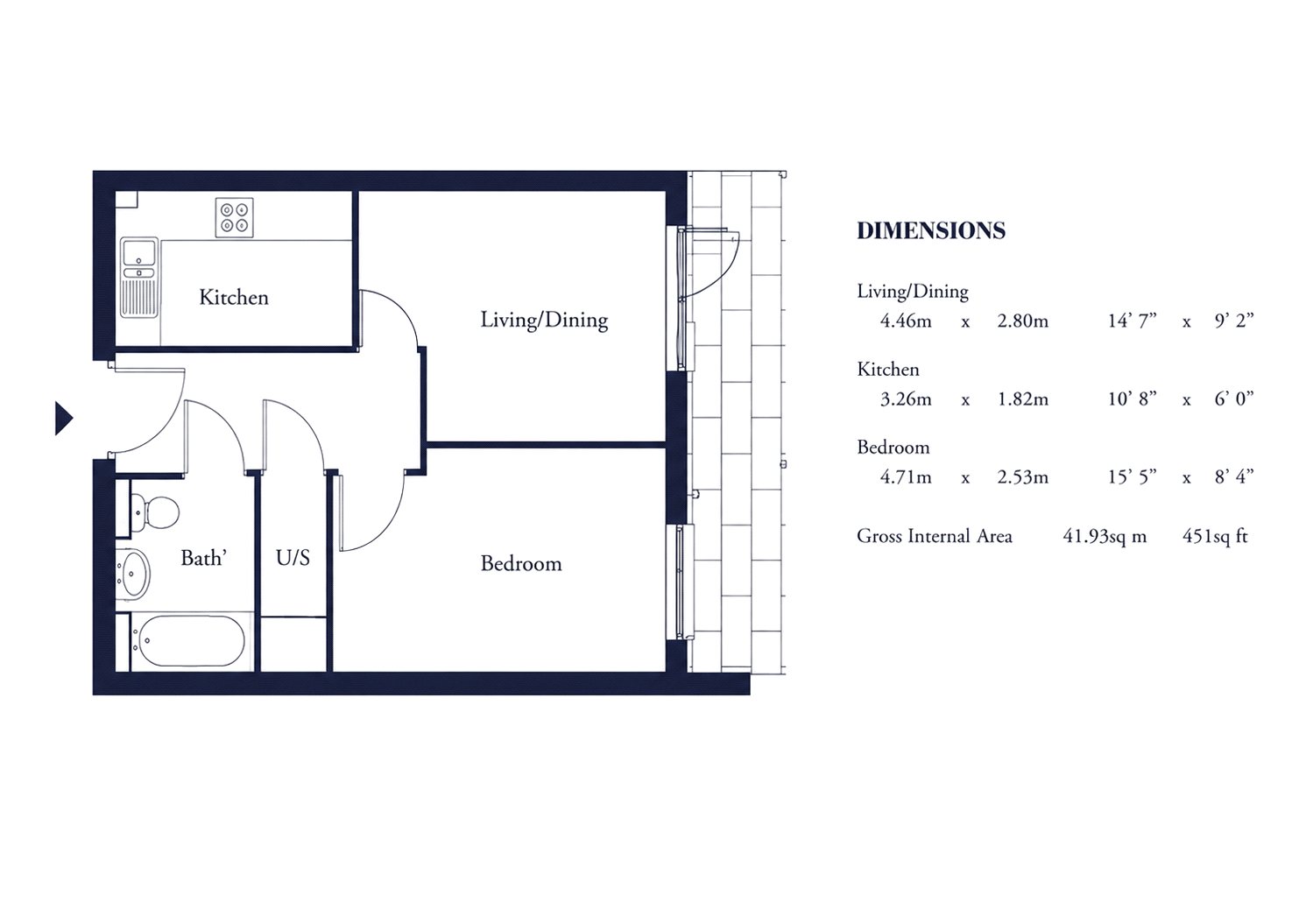 SNG SO - Flat 2, Echo Court, 1, Telegraph Avenue, London floorplan
