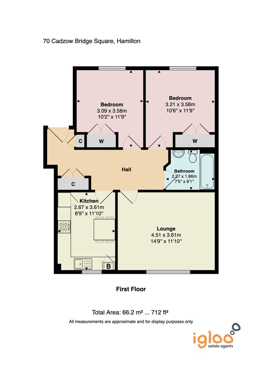70, Cadzow Bridge Square, Hamilton floorplan