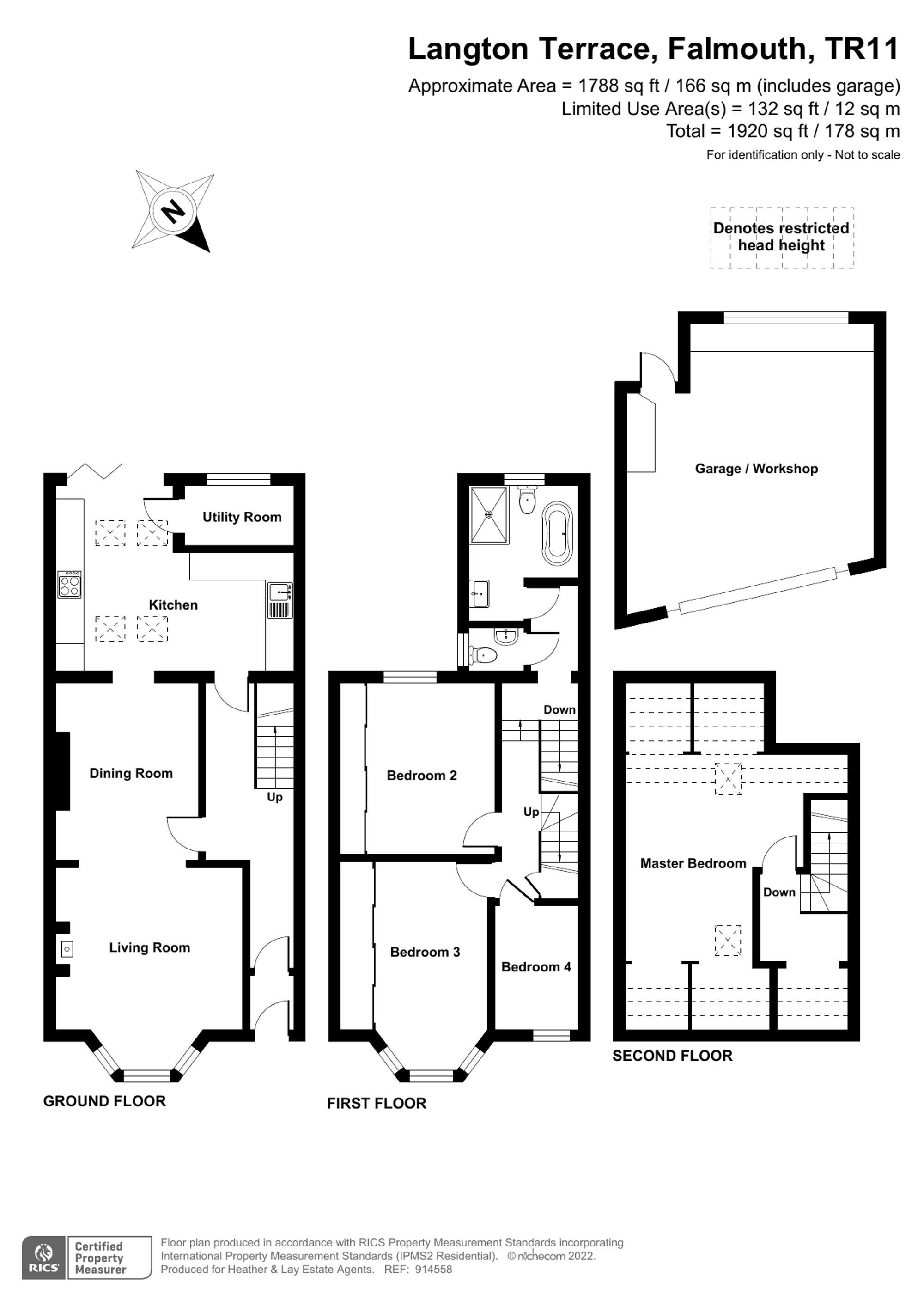 8 Langton Terrace, Falmouth floorplan