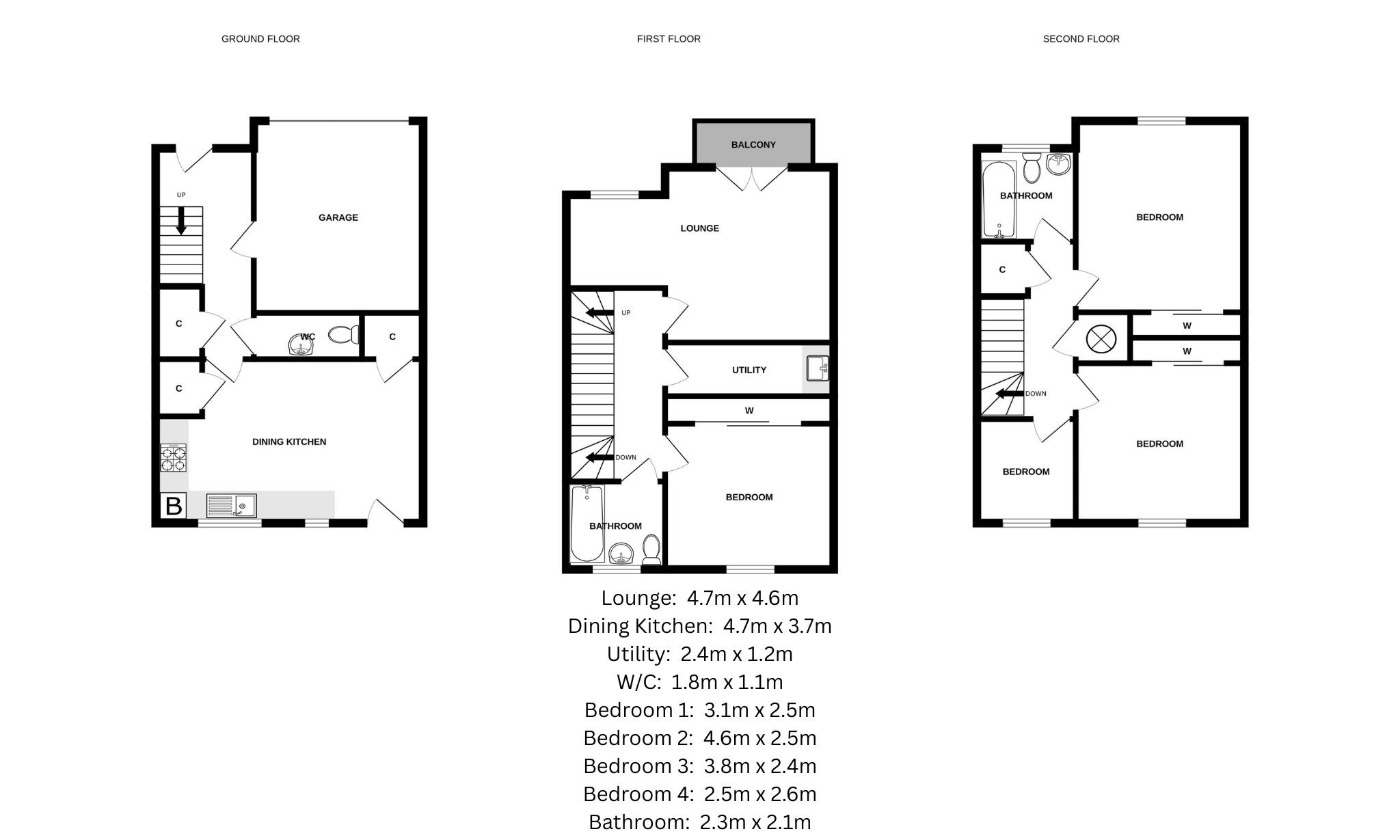 18, West Court, Dundee floorplan