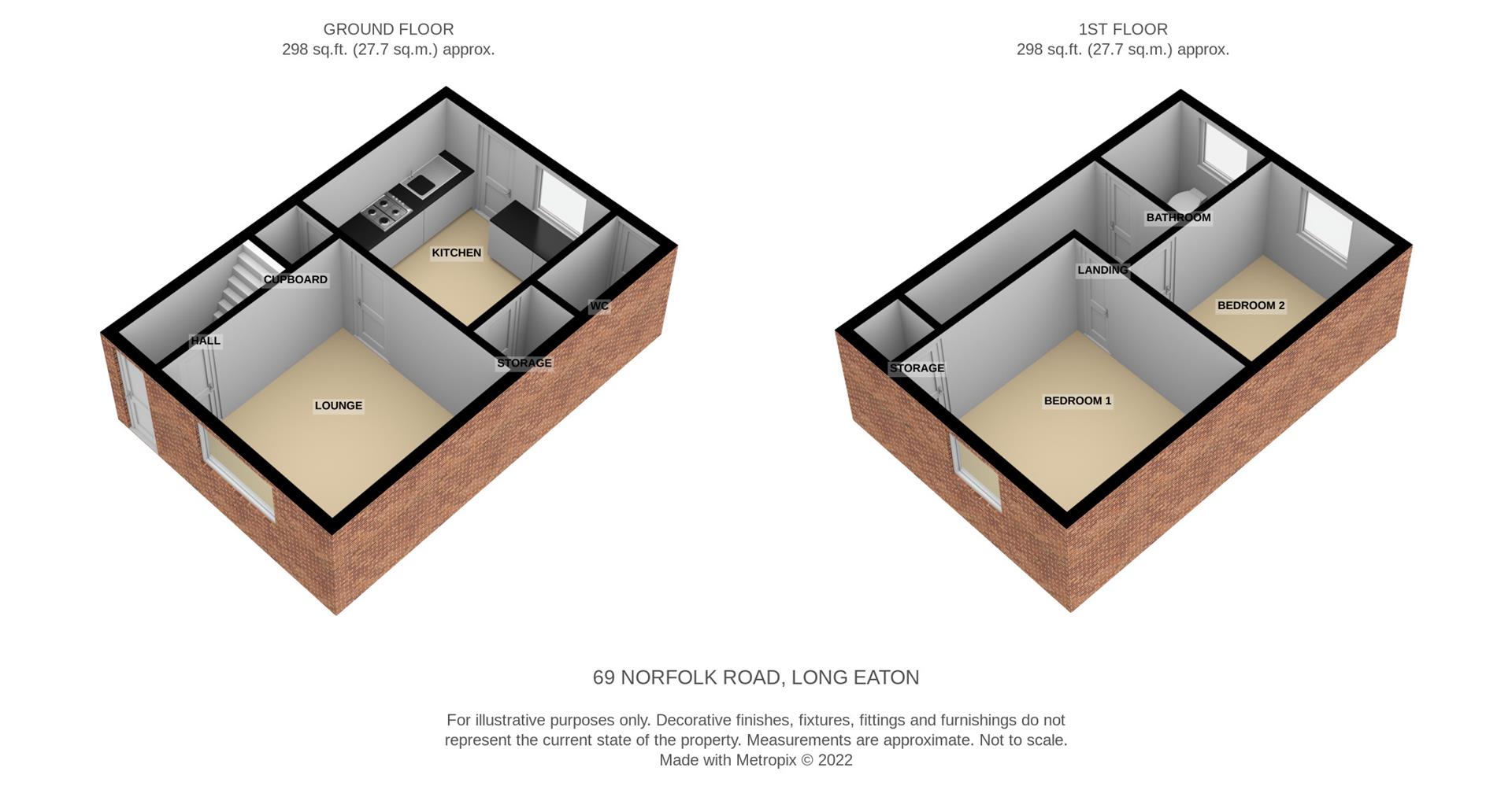 Norfolk Road, Long Eaton, Nottingham NG10, 2 bedroom end terrace house