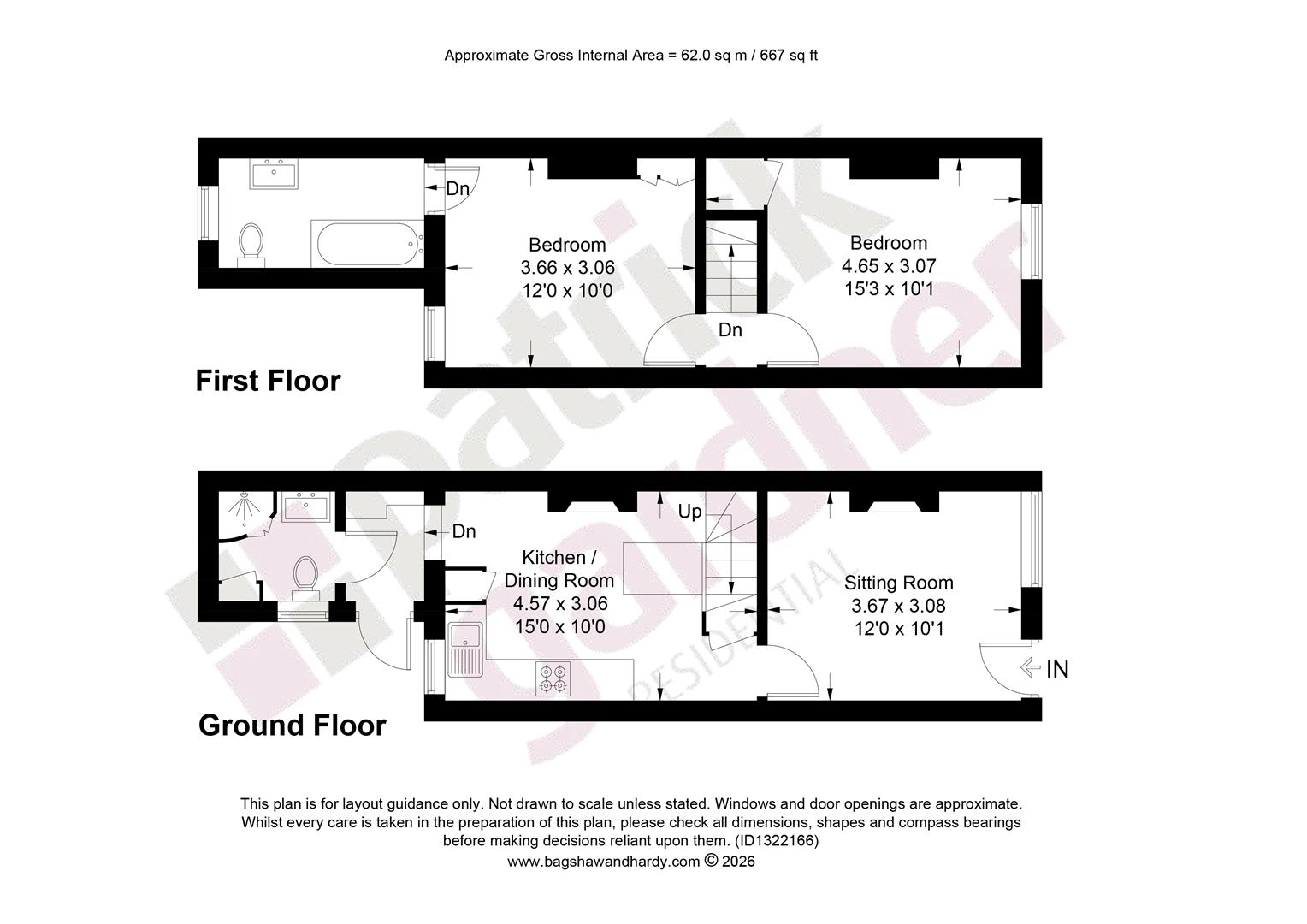 103, Poplar Road, Leatherhead floorplan