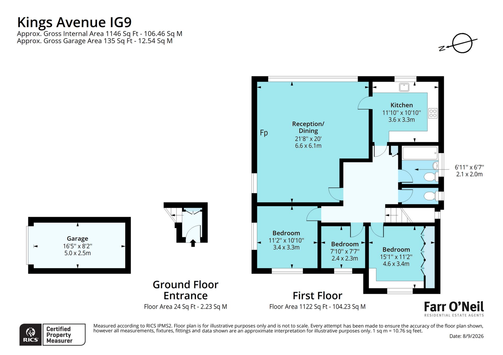 15, Kings Avenue, Buckhurst Hill floorplan