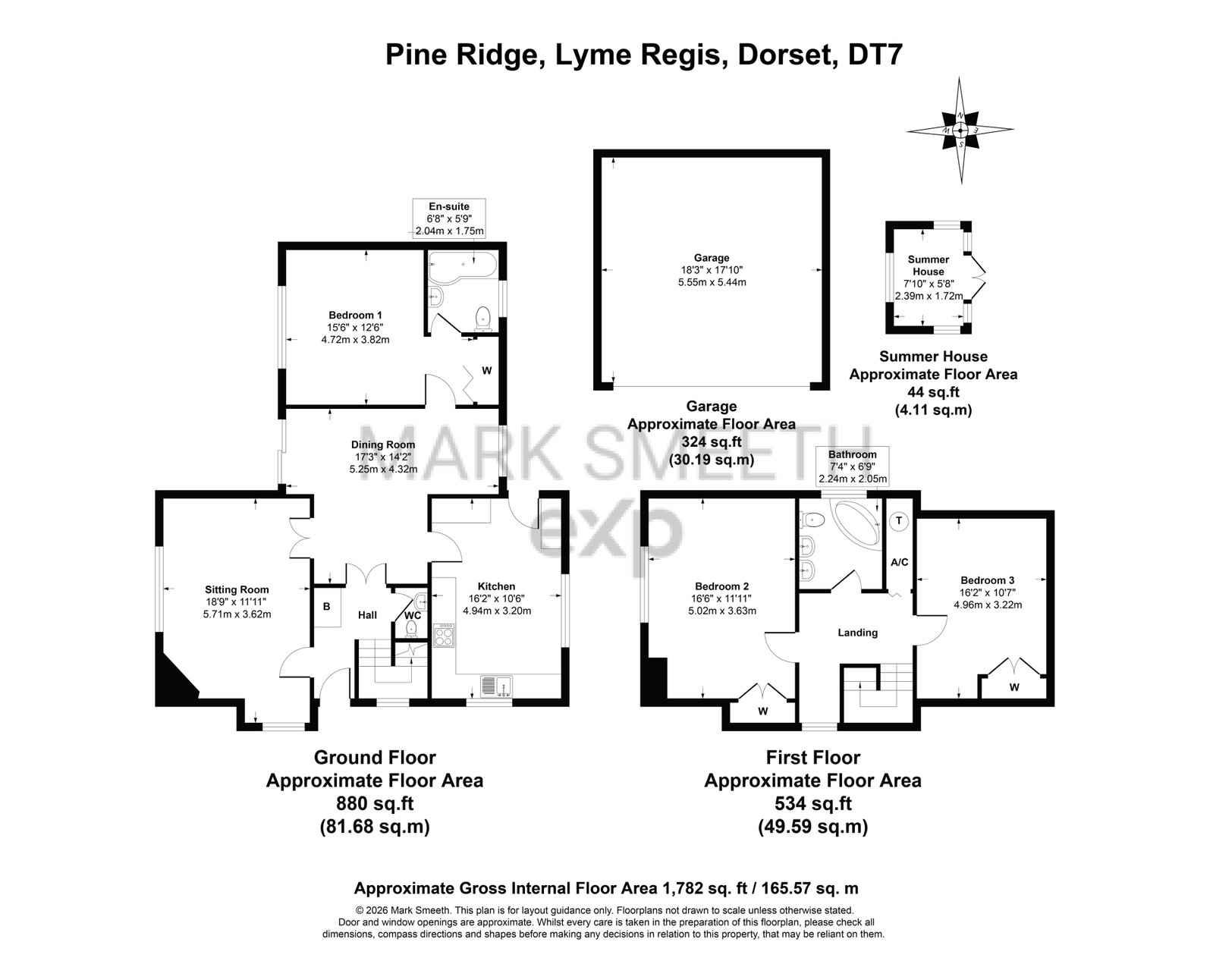 11, Pine Ridge, Lyme Regis floorplan