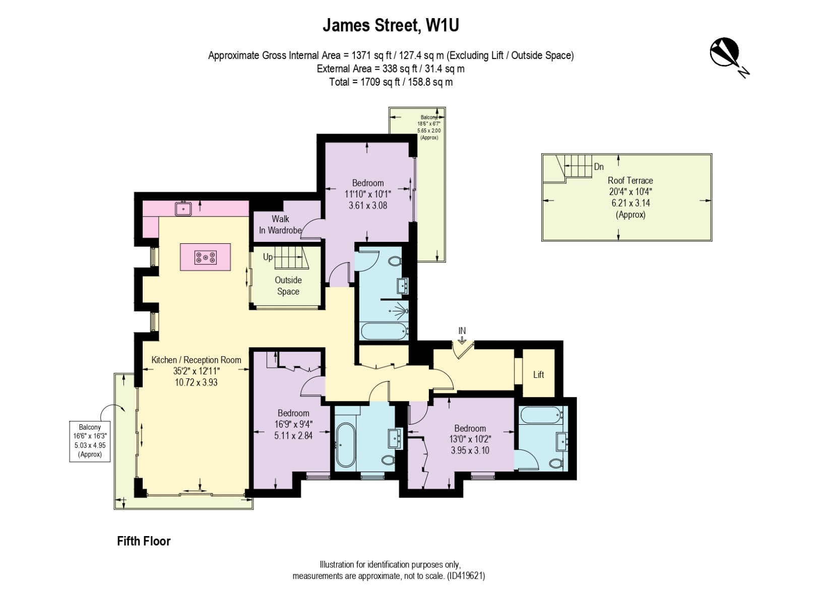 Flat 8Flat 8, 25 James, 25, James Street, London floorplan
