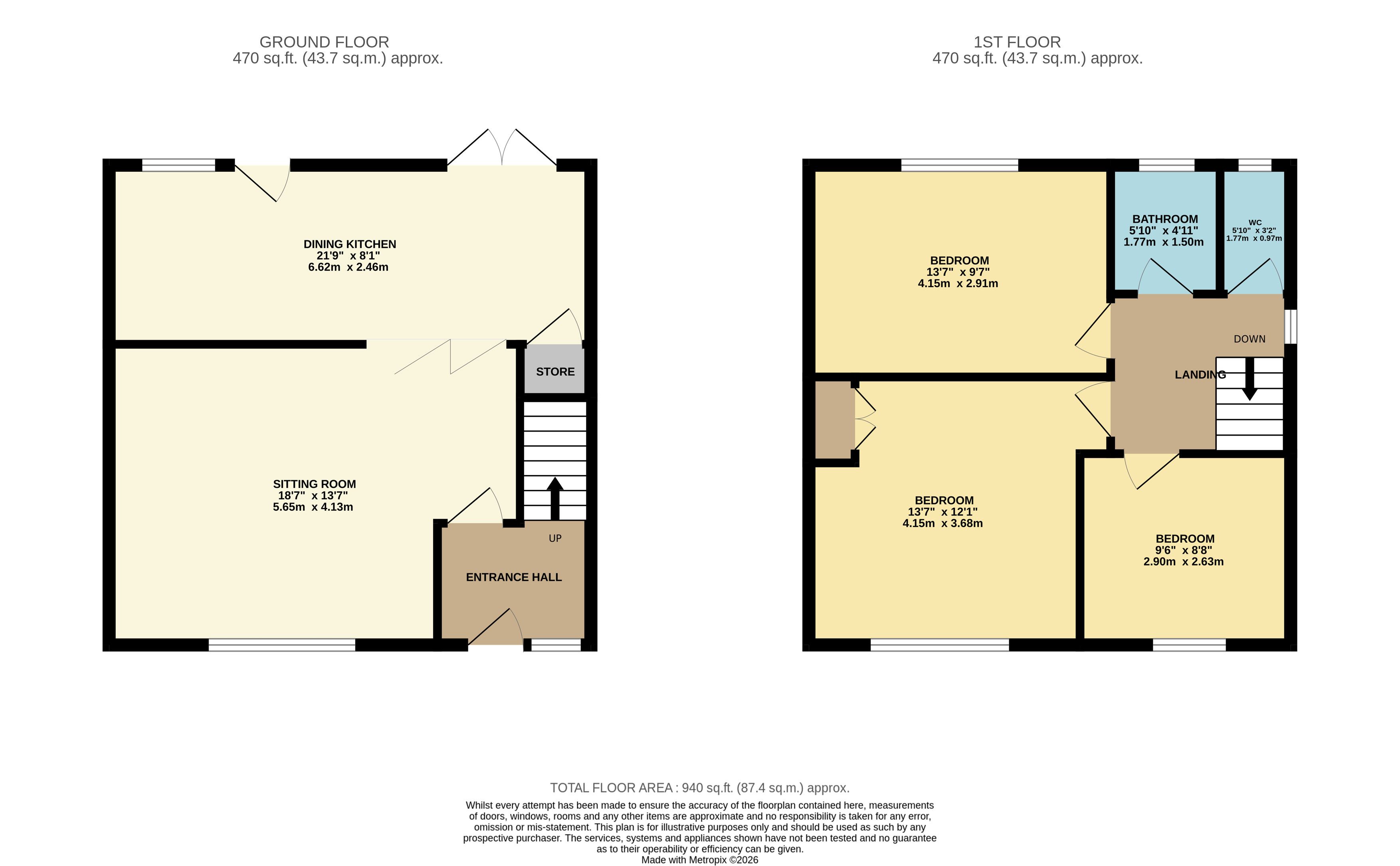 10, Lilybank Close, Matlock floorplan