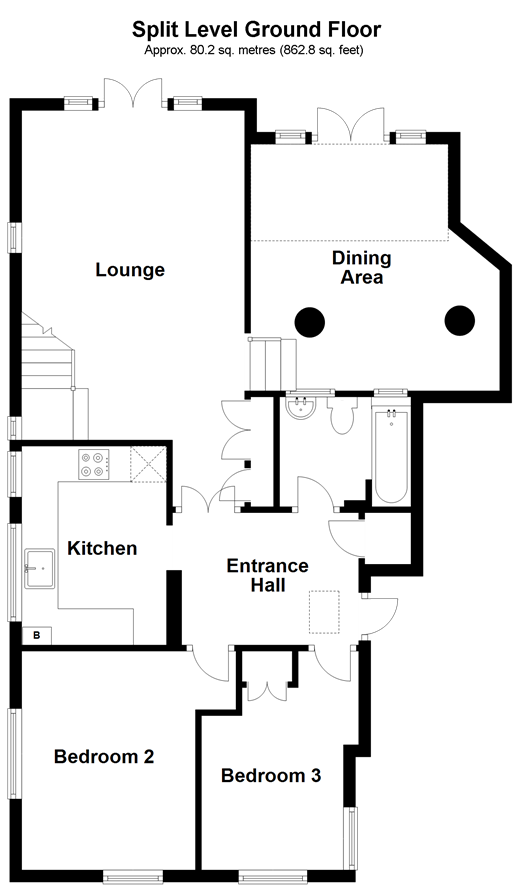Goldsmiths Avenue, Crowborough, East Sussex TN6, 3 bedroom property for