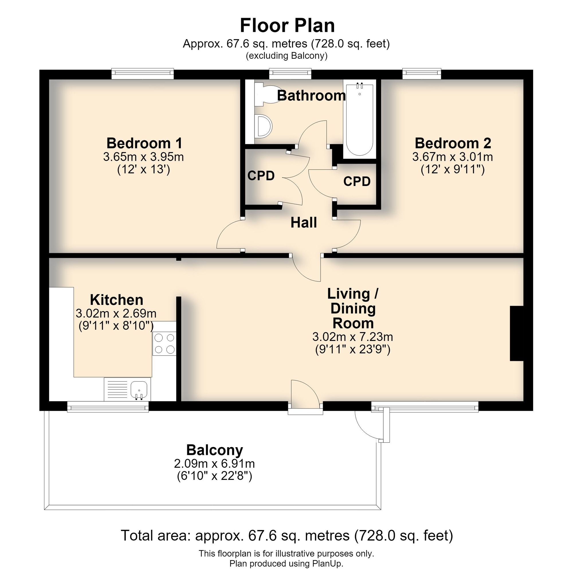 4b High Street, Cambridge floorplan