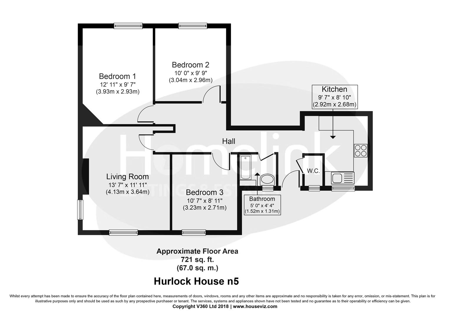 3 Bedrooms Flat to rent in Hurlock Street, Highbury N5