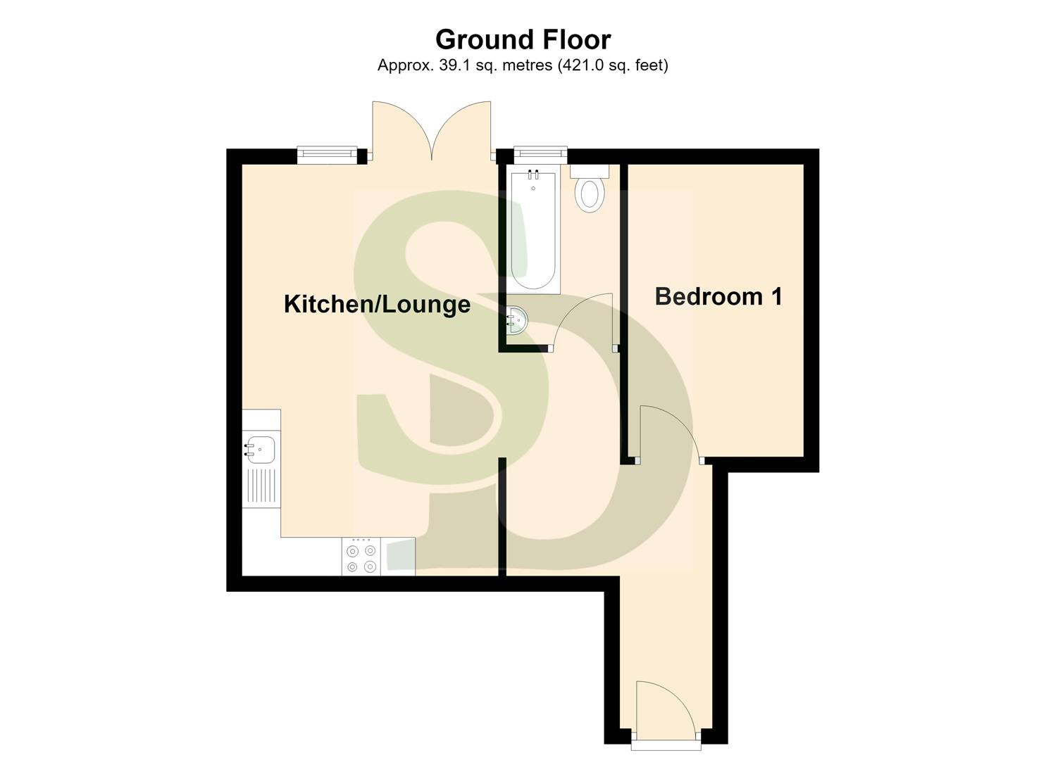 Flat 1, Howard Court, Howard Road, Barking floorplan