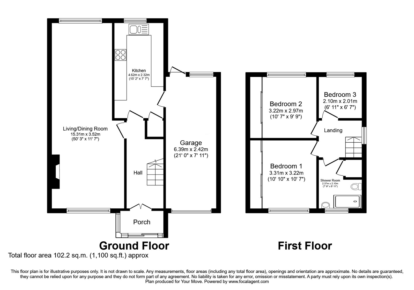 11, Edgemoor Close, Manchester floorplan