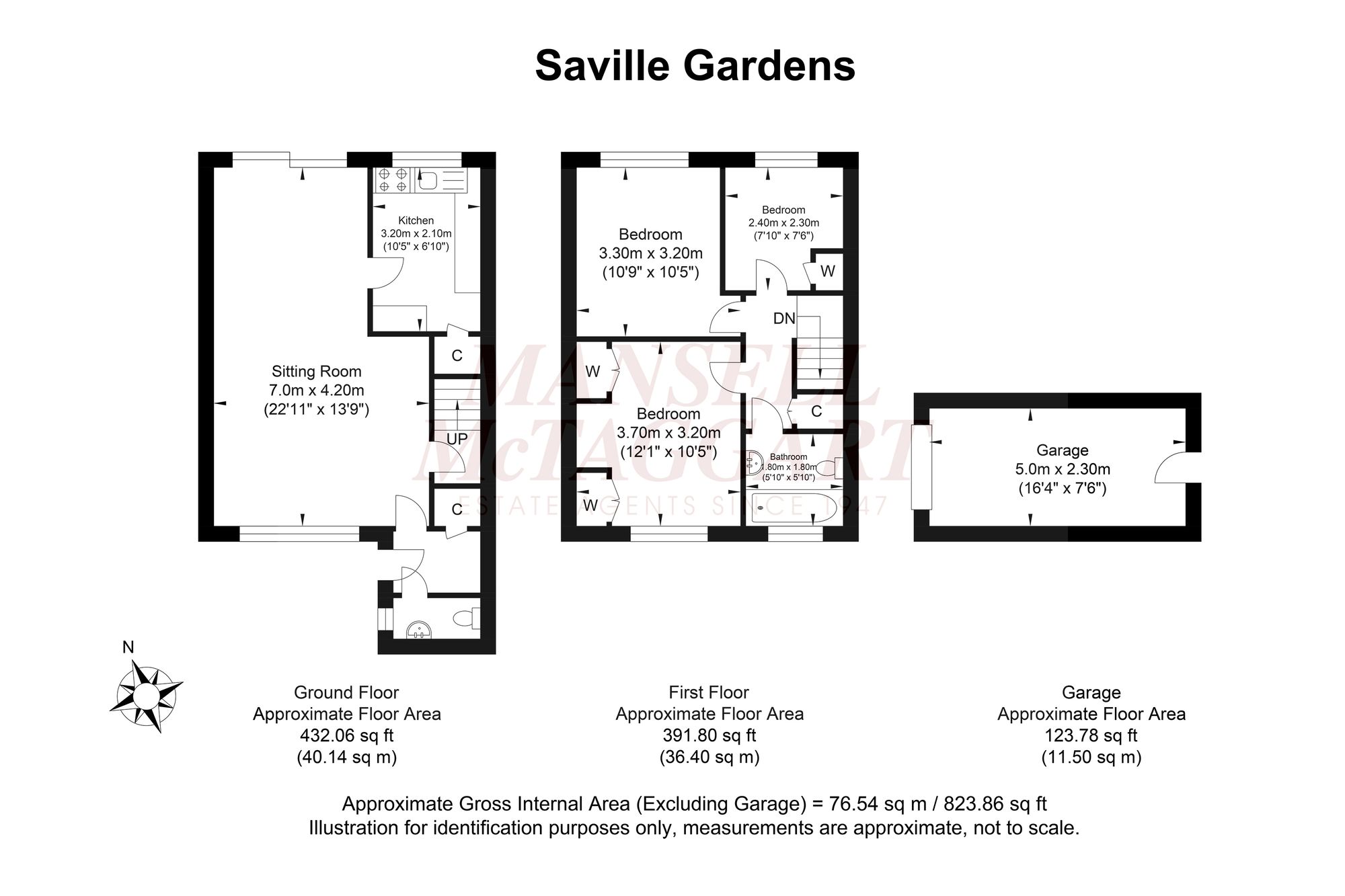 1 Saville Gardens, Billingshurst floorplan