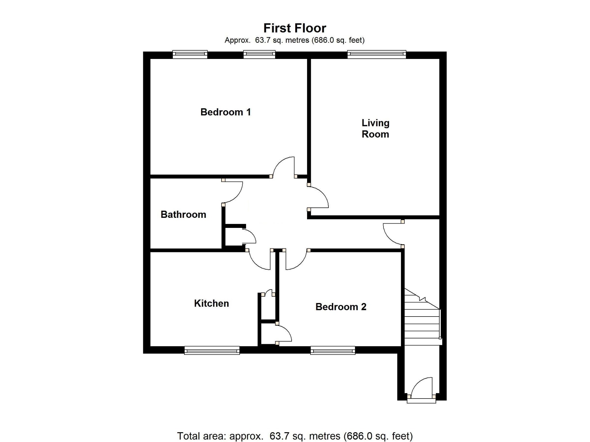 46 Seaview Court, Clayton Road, Selsey floorplan