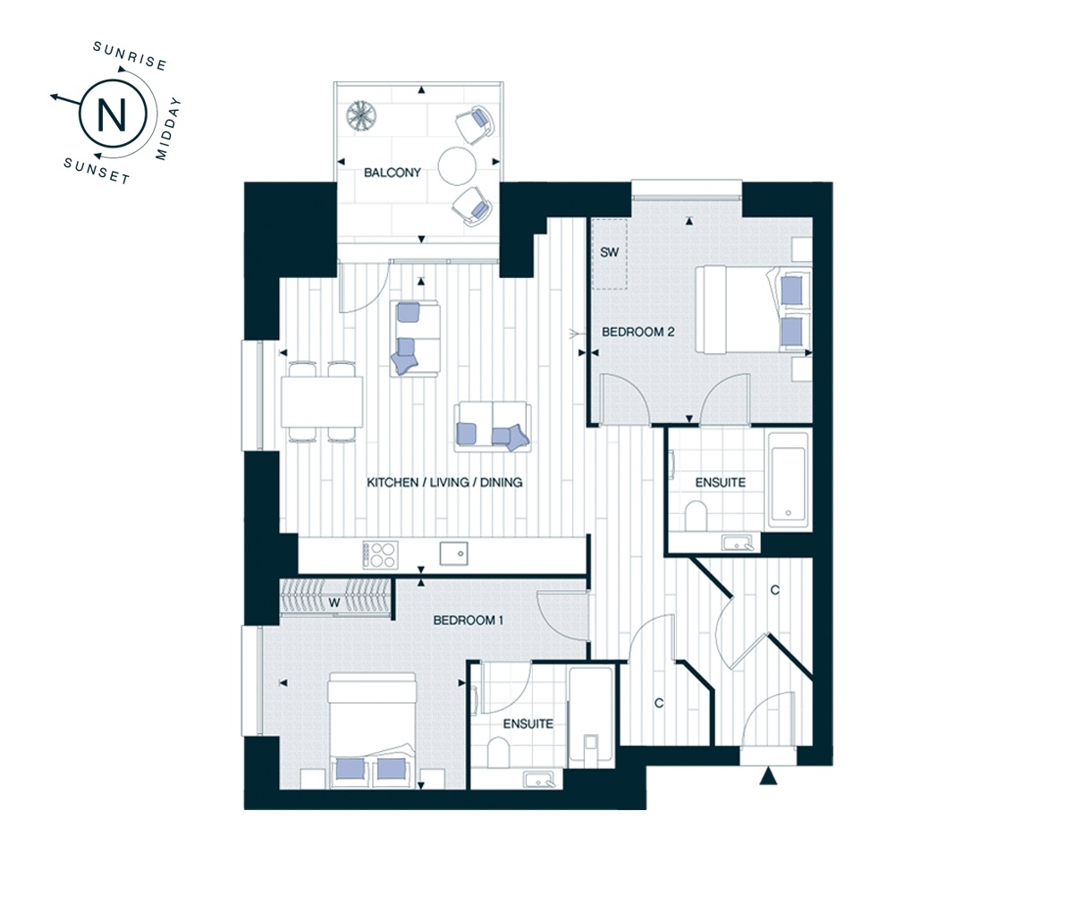 523 Jasper Wharf, London Road, London floorplan